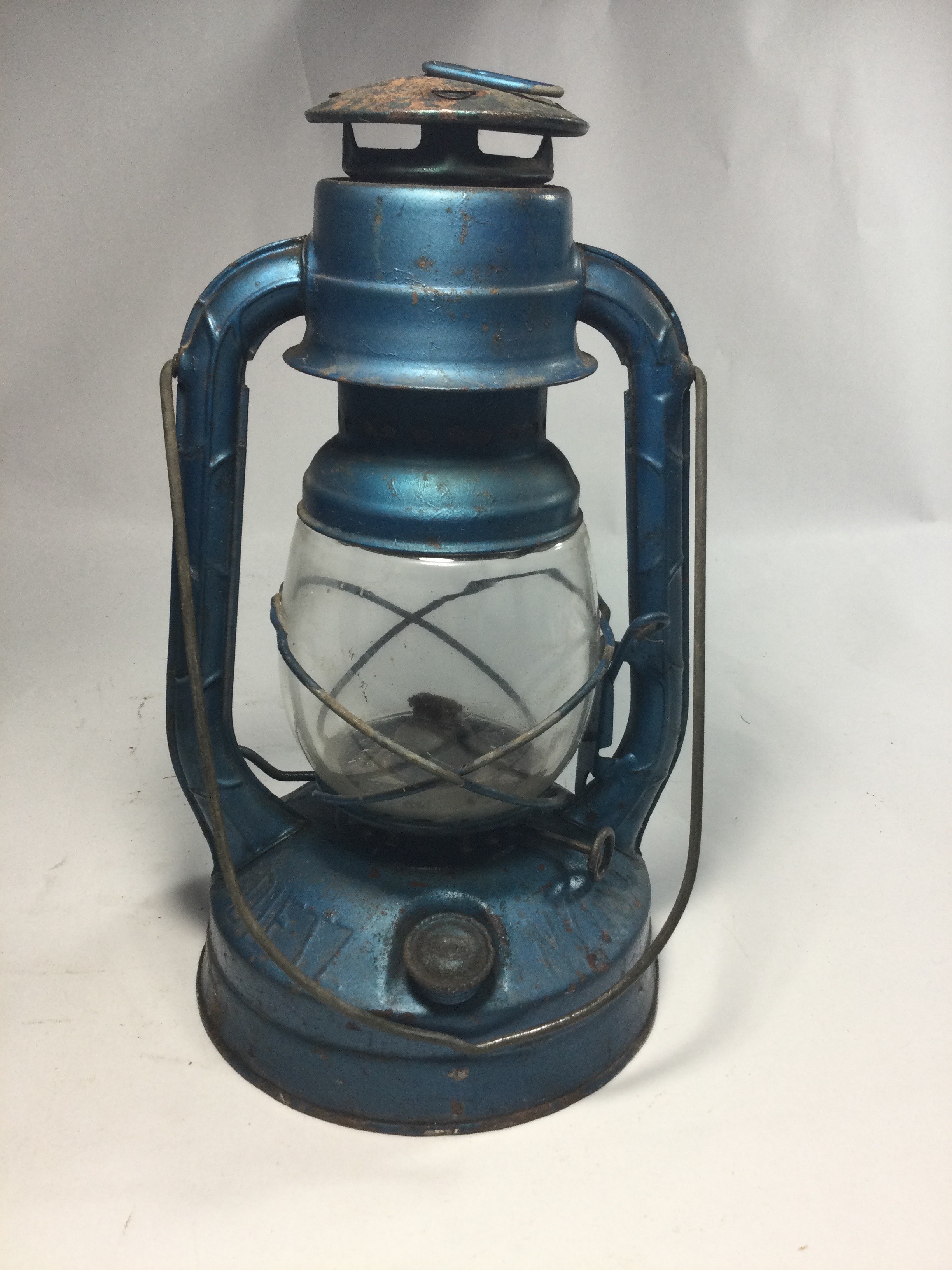 Vintage DIETZ Blue Kerosene Lantern