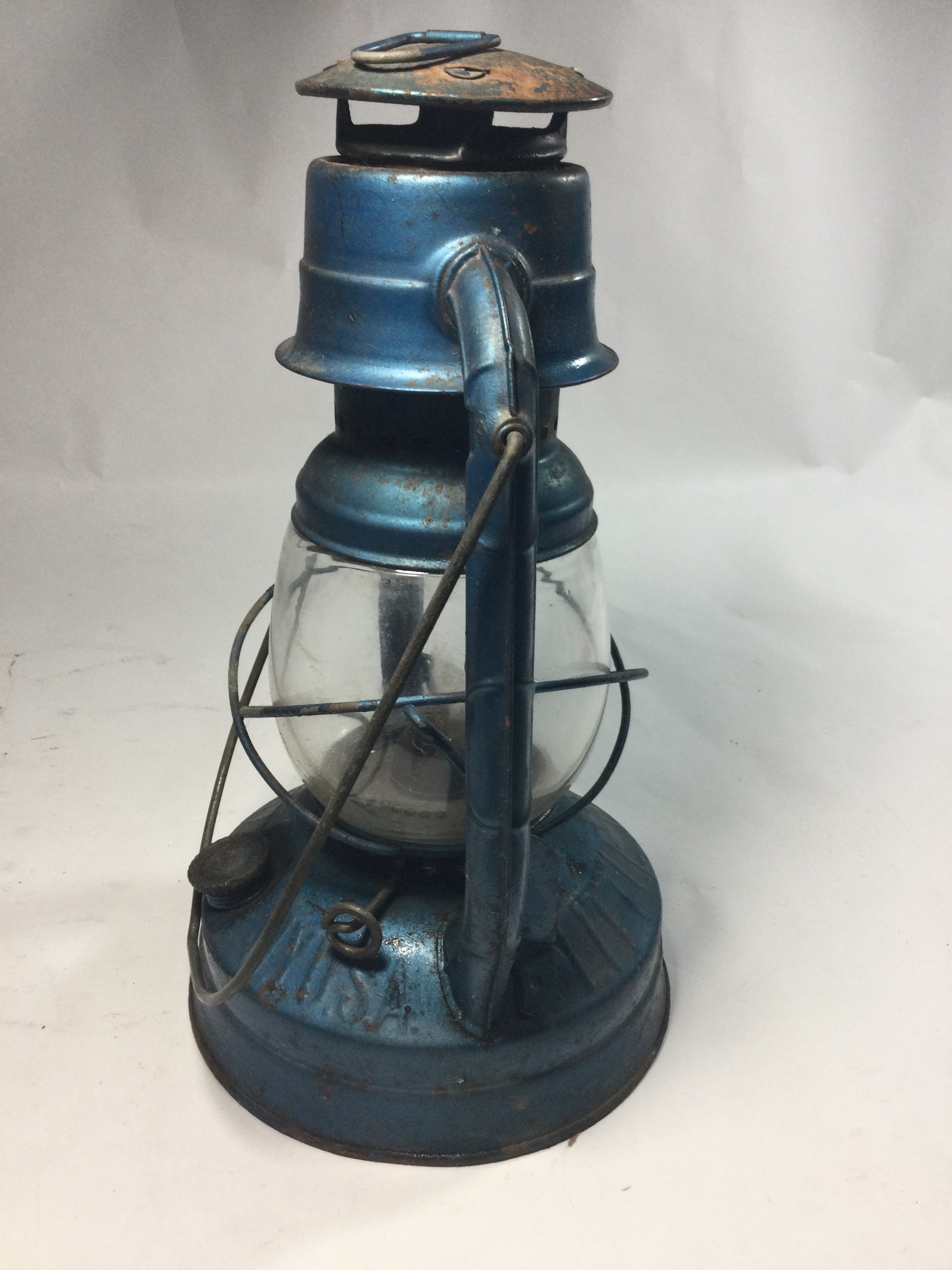 Vintage DIETZ Blue Kerosene Lantern