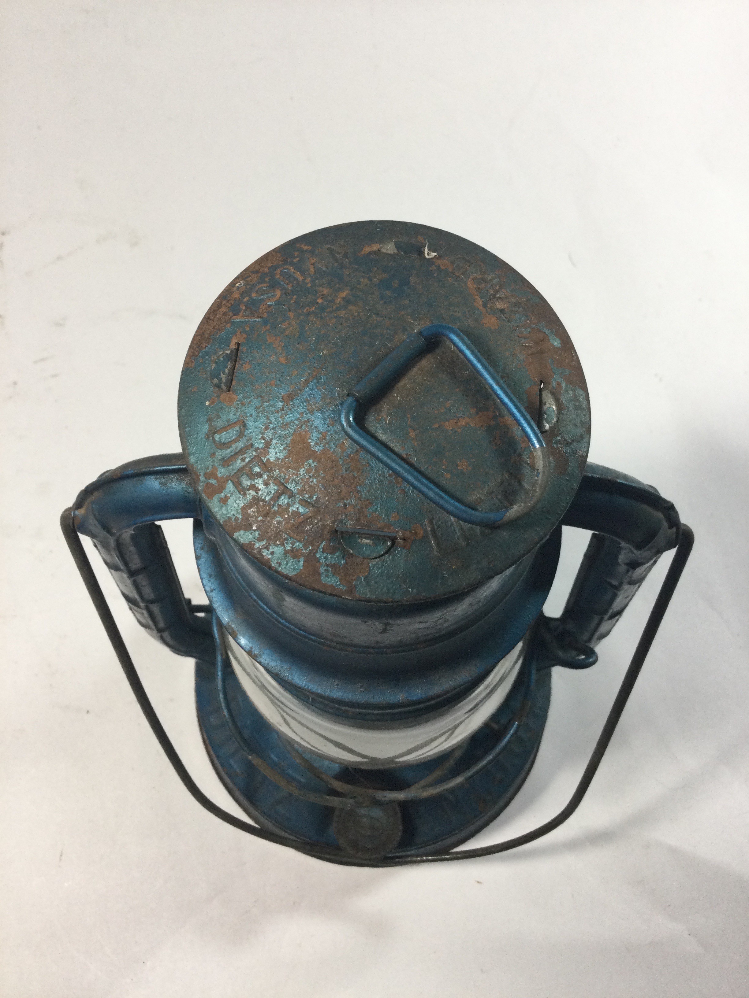Vintage DIETZ Blue Kerosene Lantern