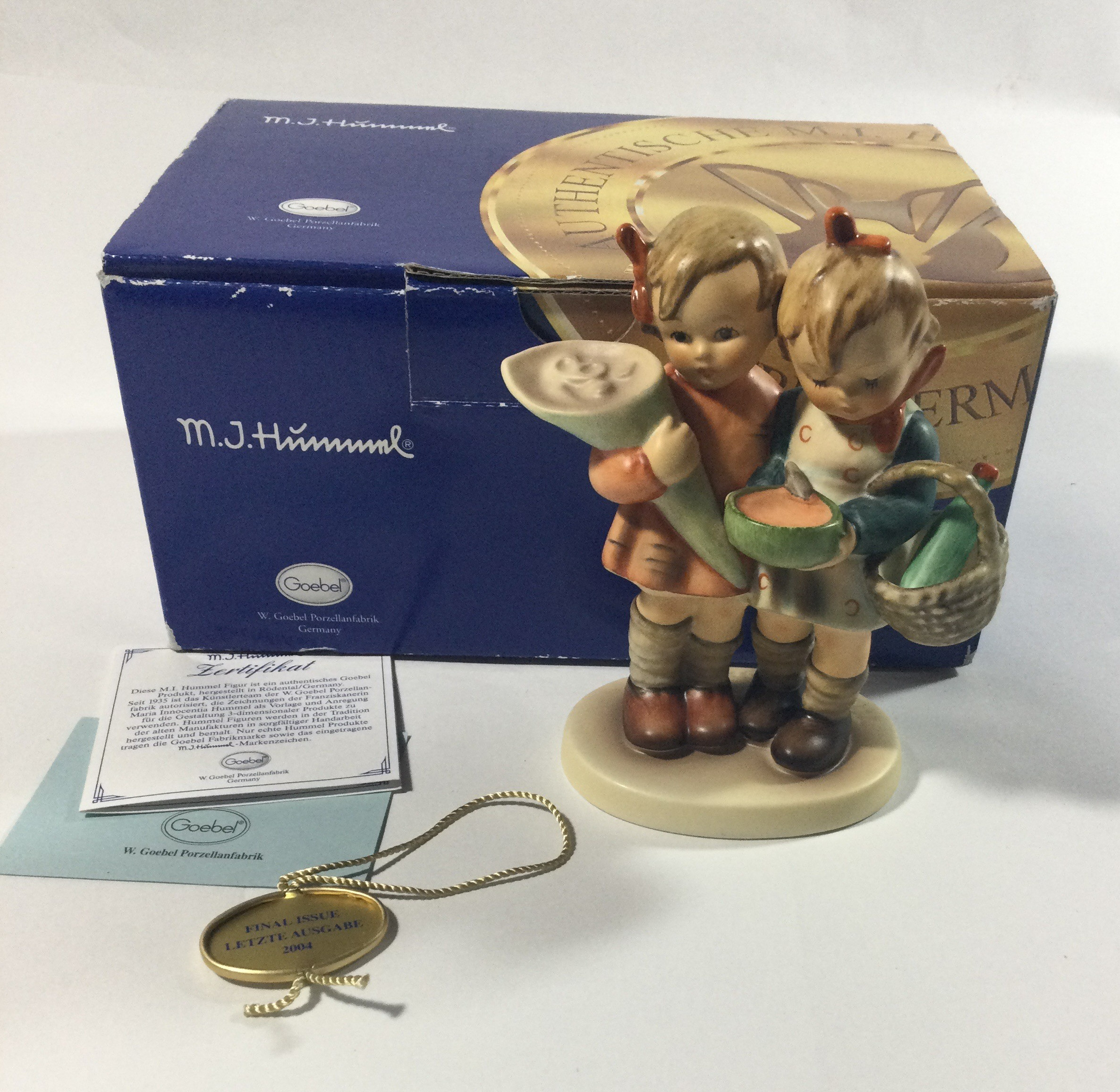 Vintage Goebel MI Hummel figurine Going to Grandma