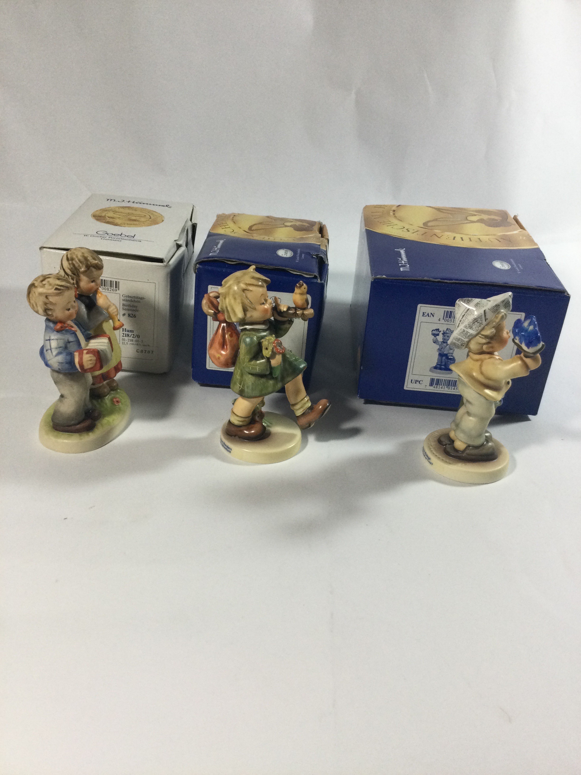 3 Hummels Figurines in original boxes