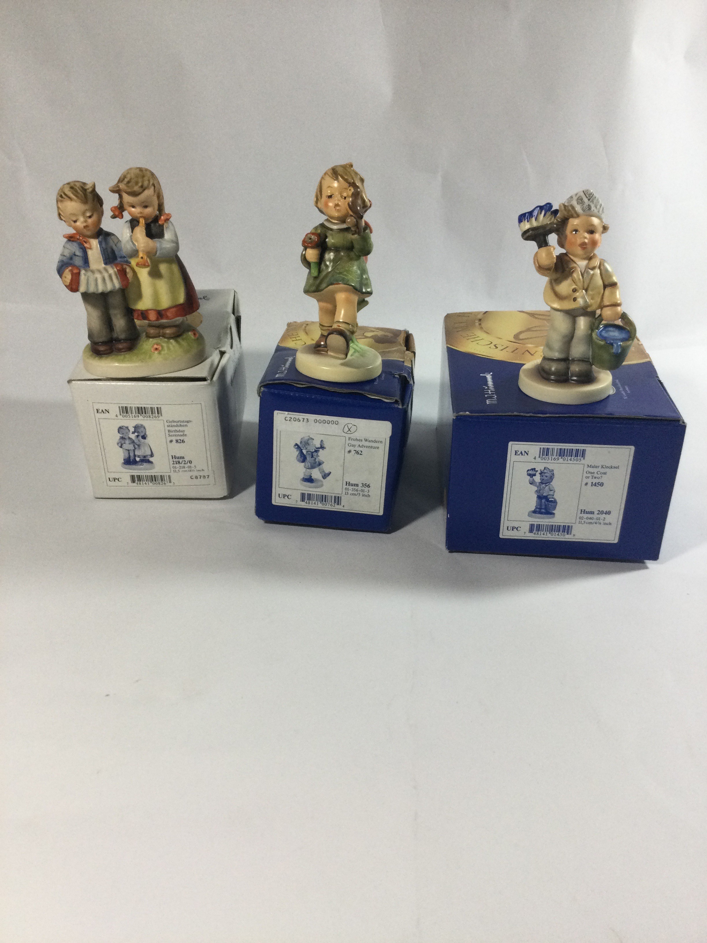3 Hummels Figurines in original boxes
