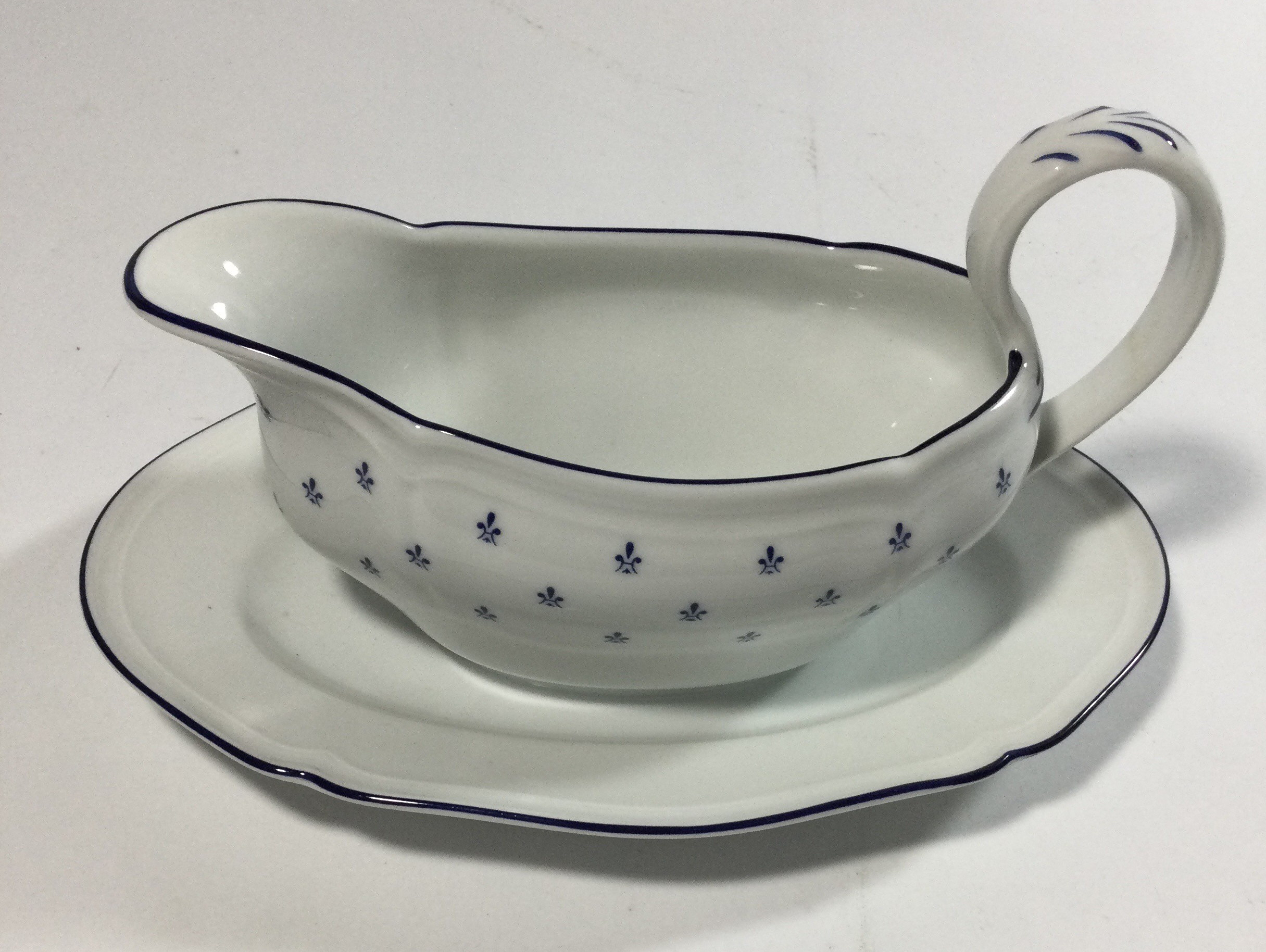Richard GINORI Royal blue gravy boat with