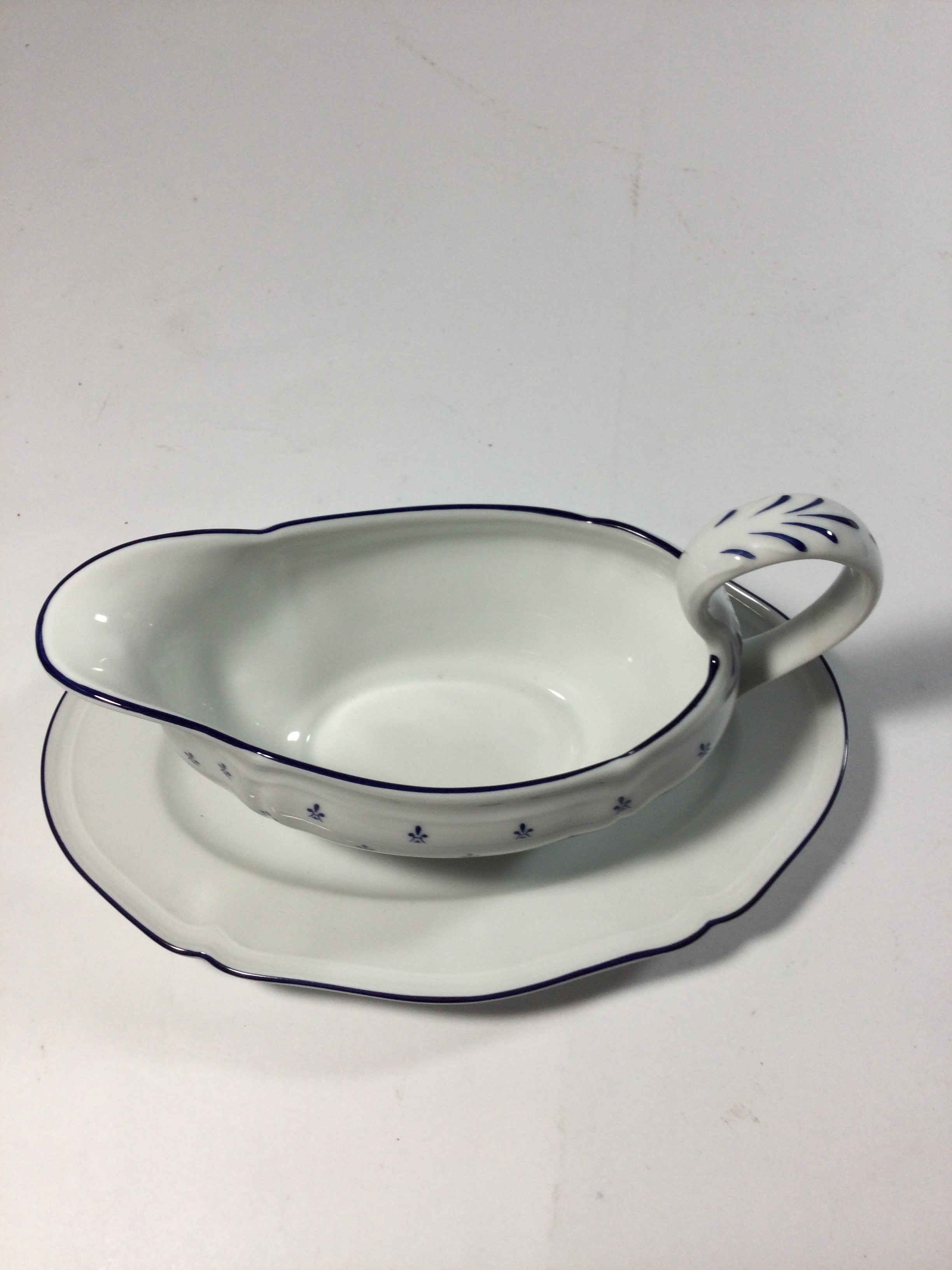 Richard GINORI Royal blue gravy boat with