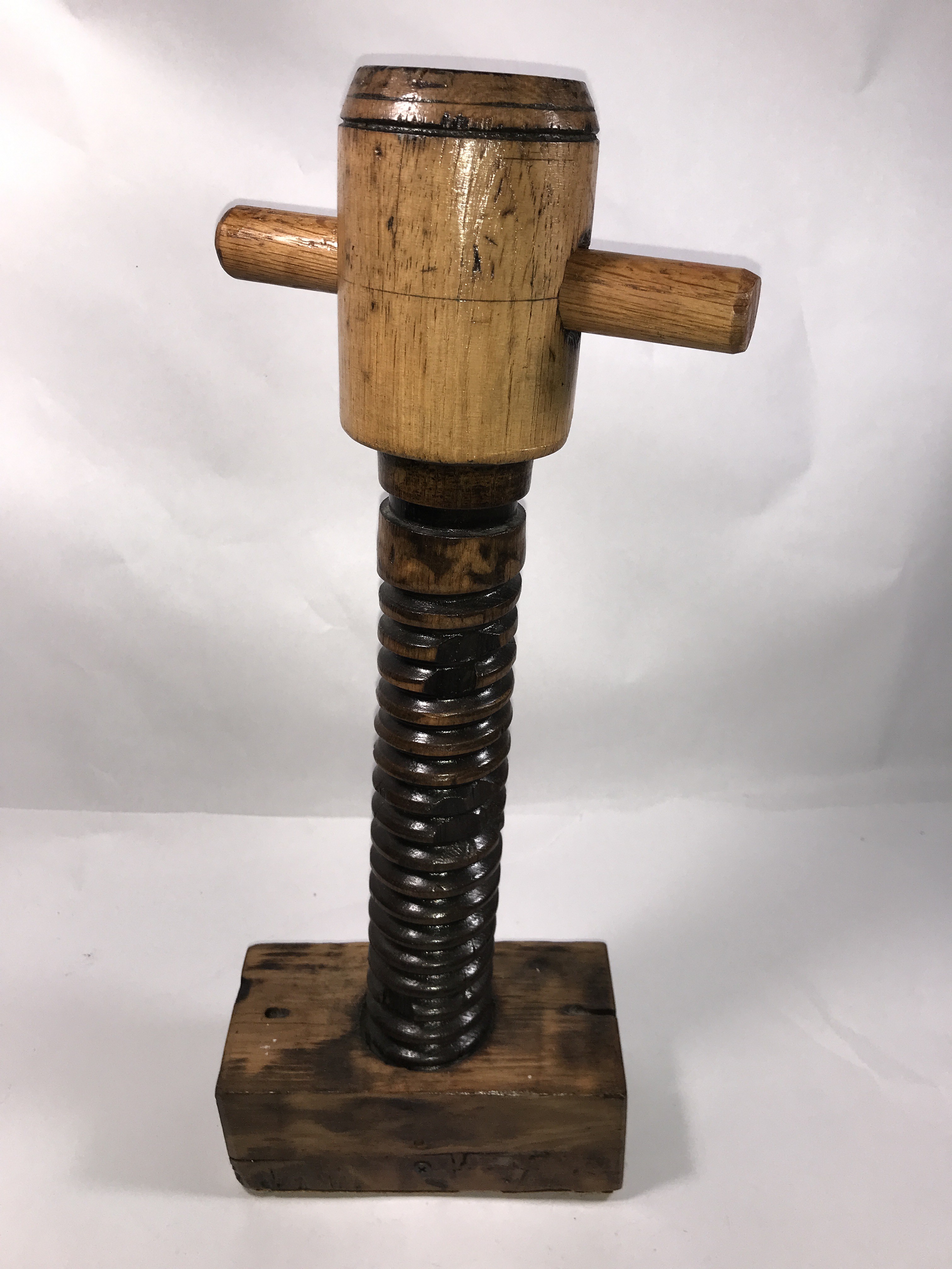 Wooden Wine Press Screw