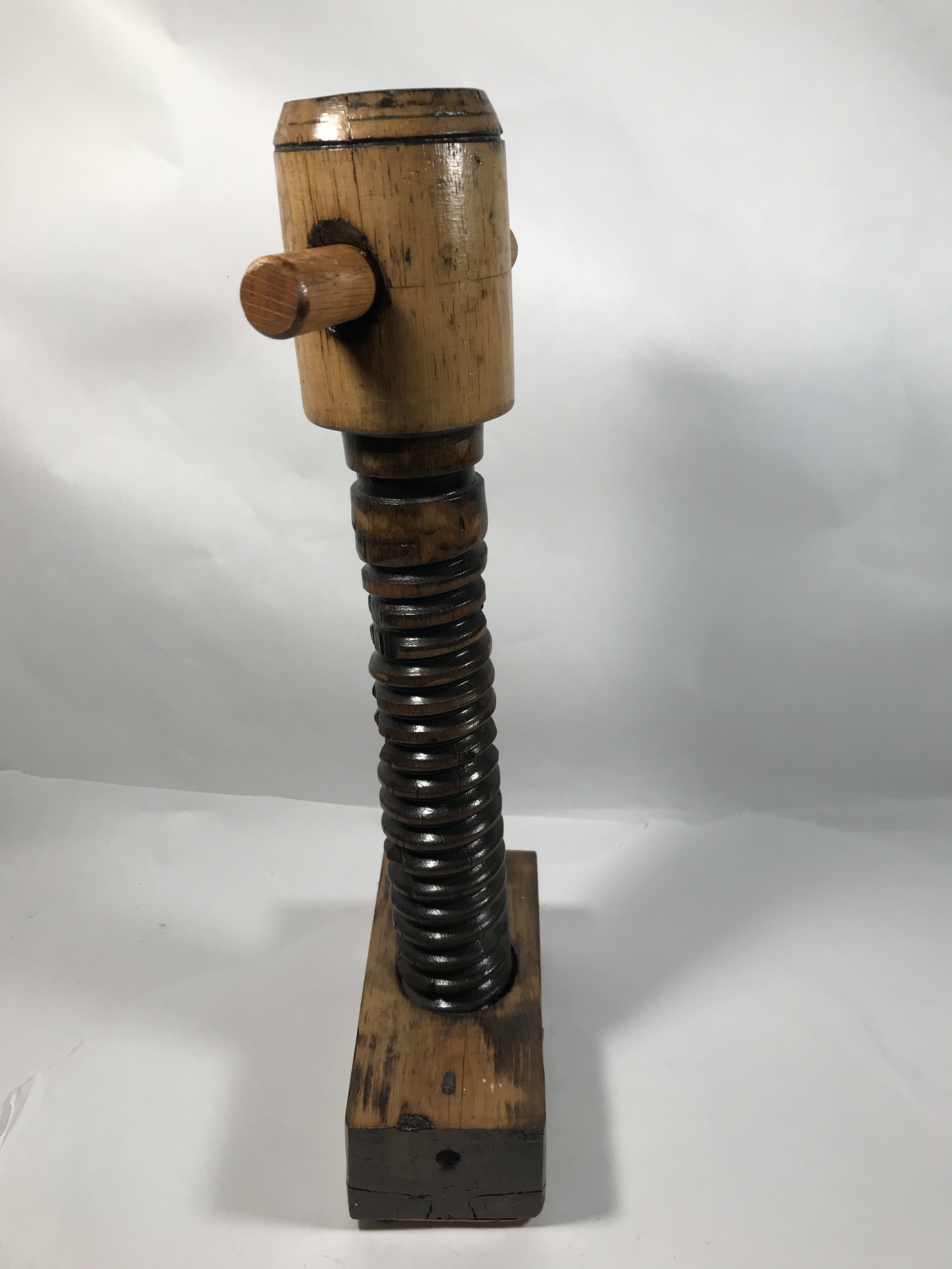Wooden Wine Press Screw