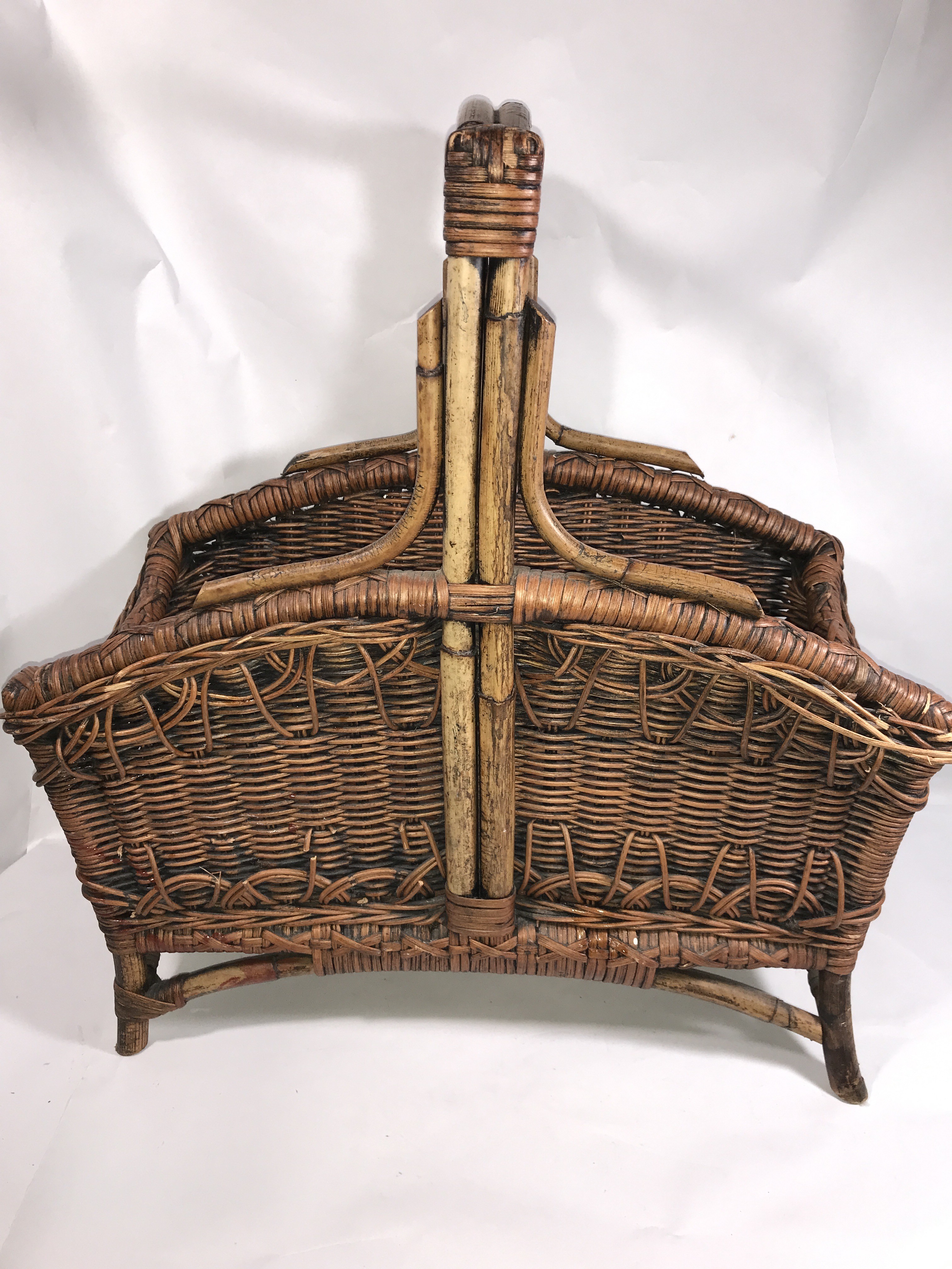 Wicker Magazine Stand