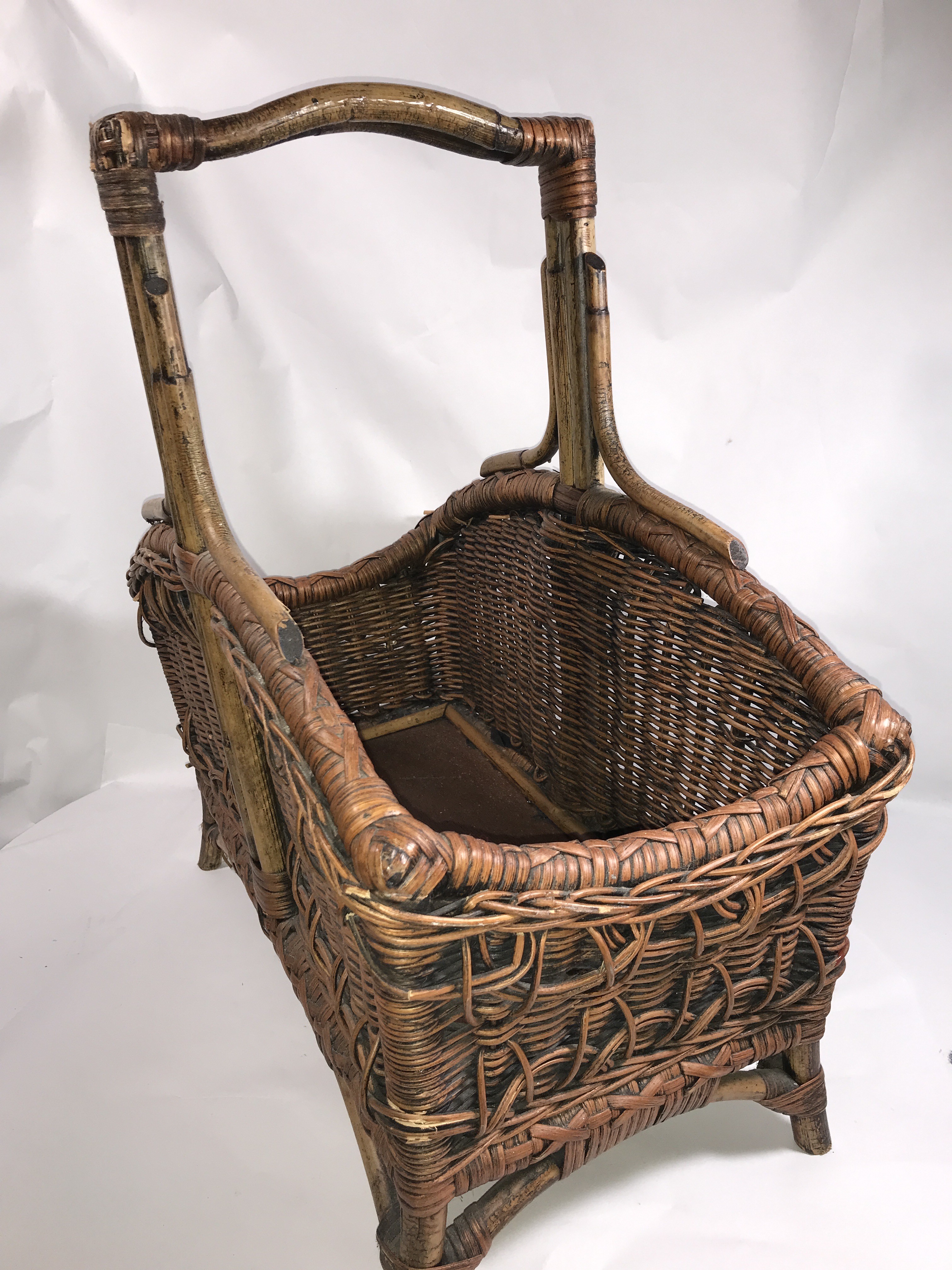 Wicker Magazine Stand