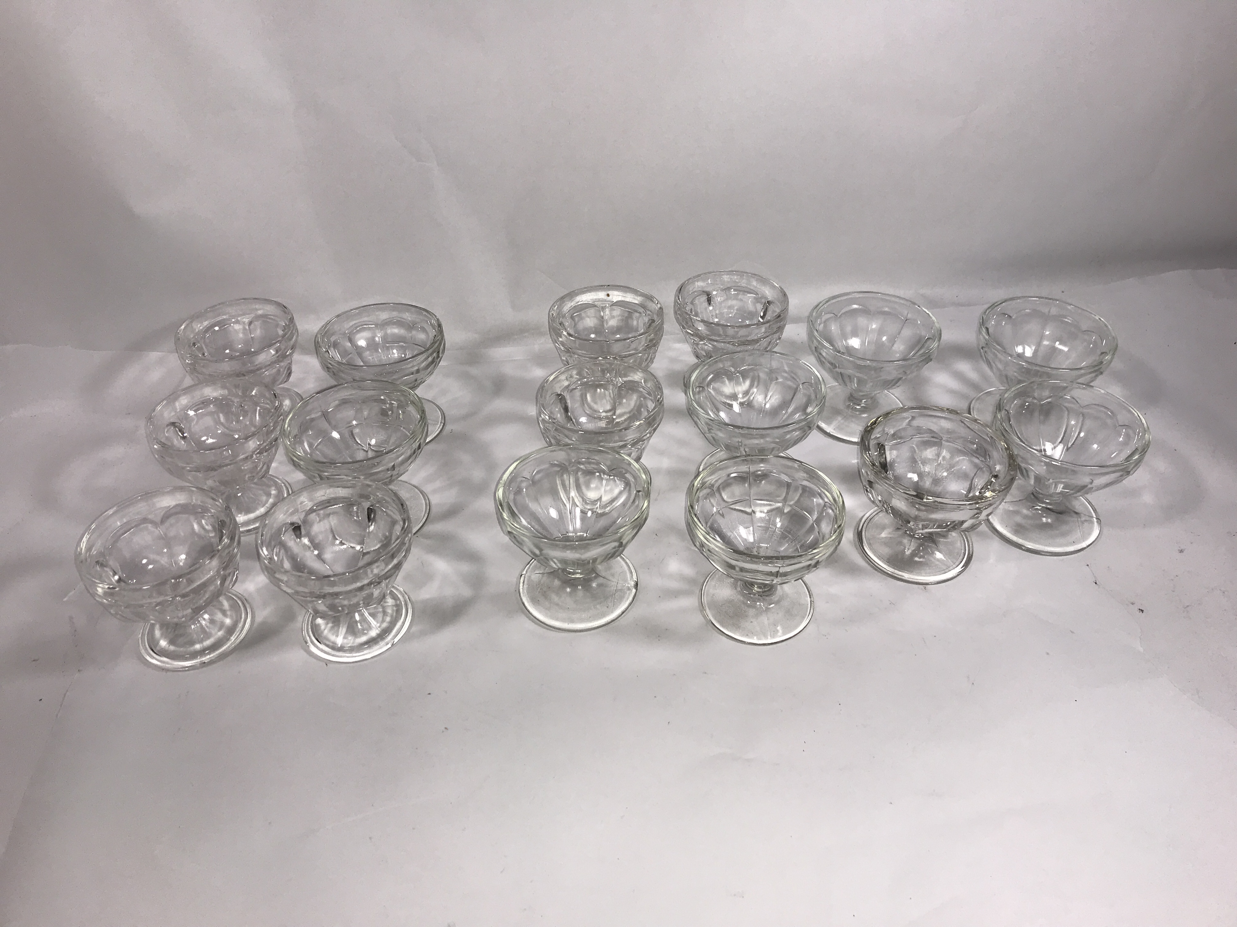 Fancy Glass Dessert Cups - 16 total