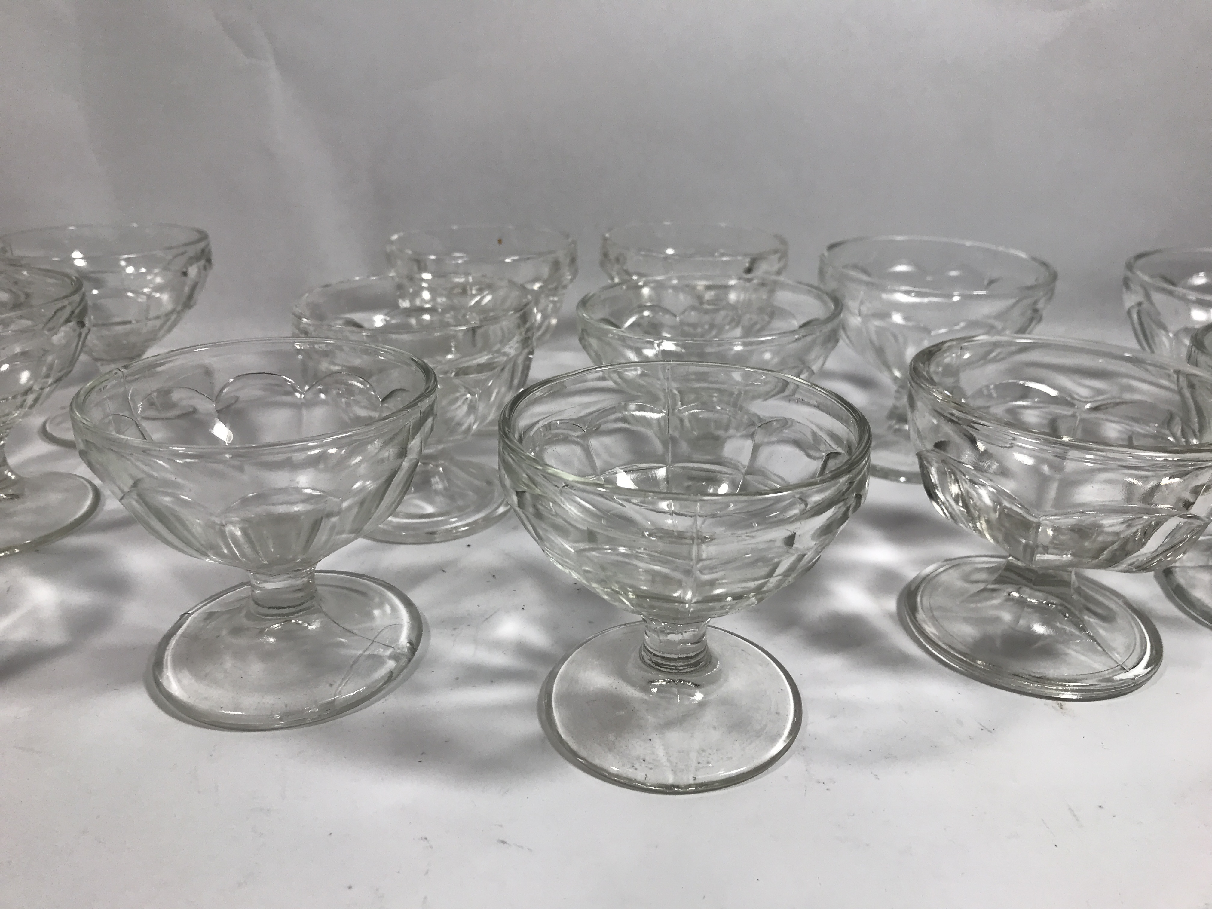 Fancy Glass Dessert Cups - 16 total
