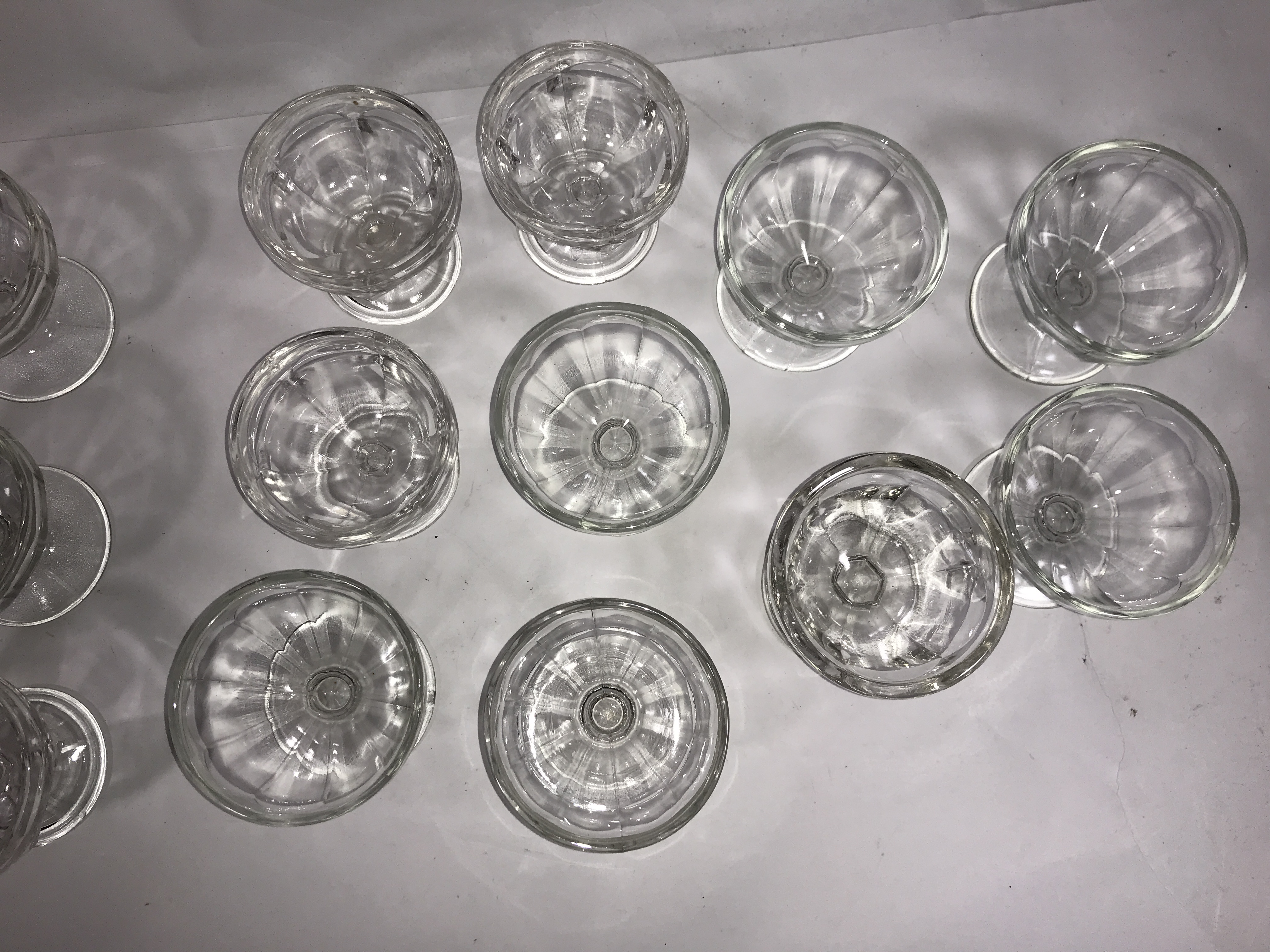 Fancy Glass Dessert Cups - 16 total