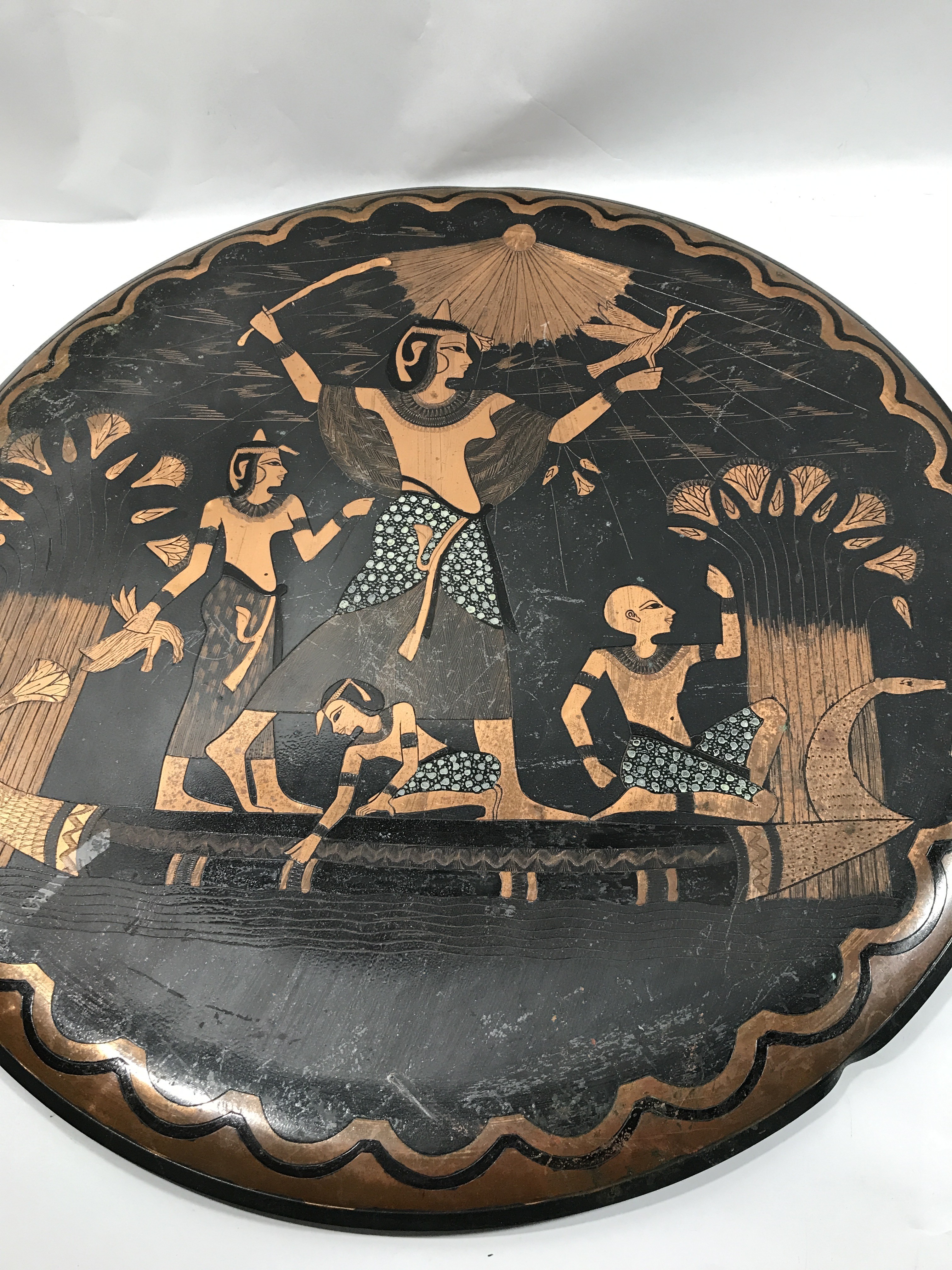 Egyptian Collection- 2 Wall Plaques & Metal