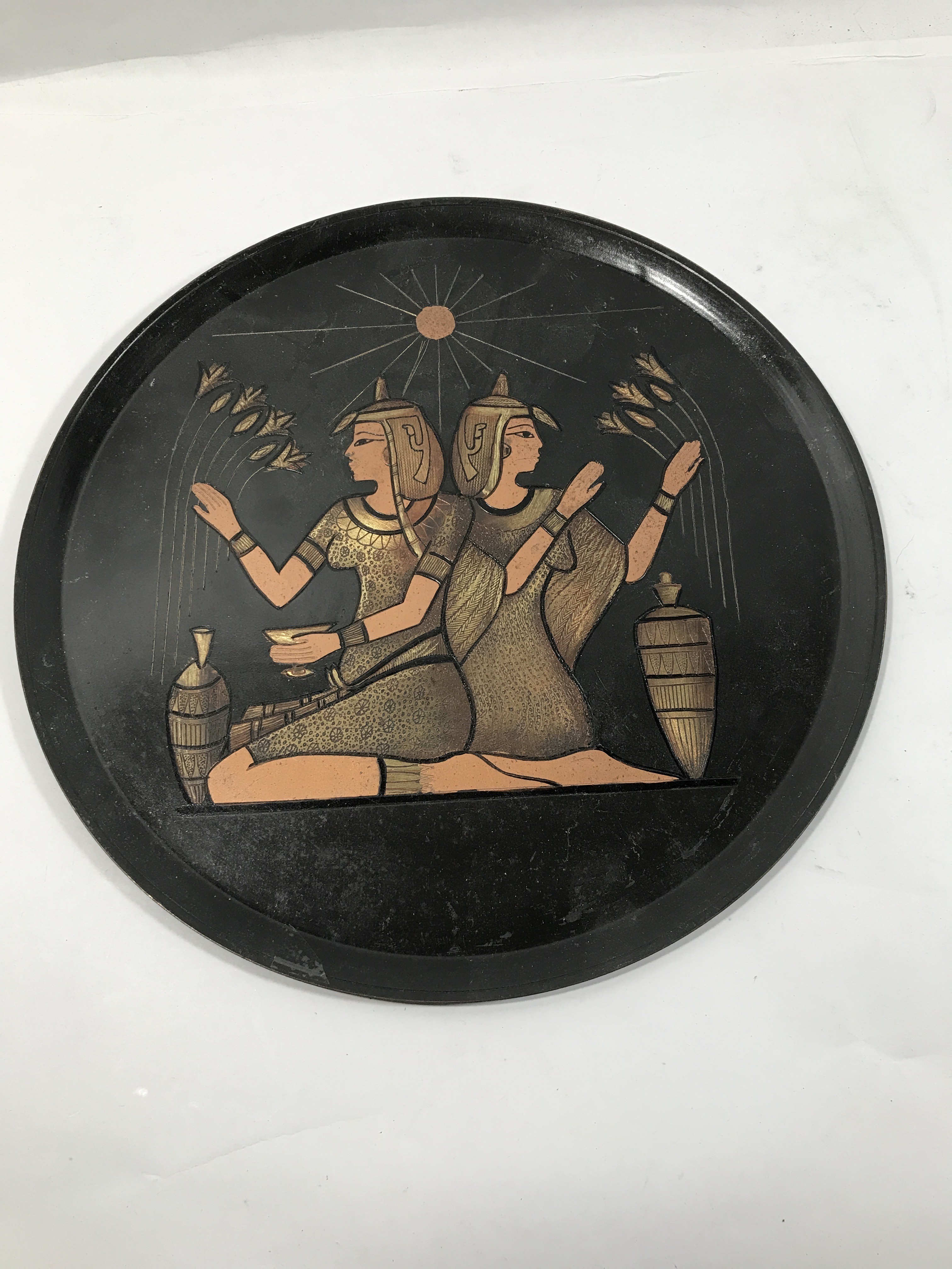 Egyptian Collection- 2 Wall Plaques & Metal
