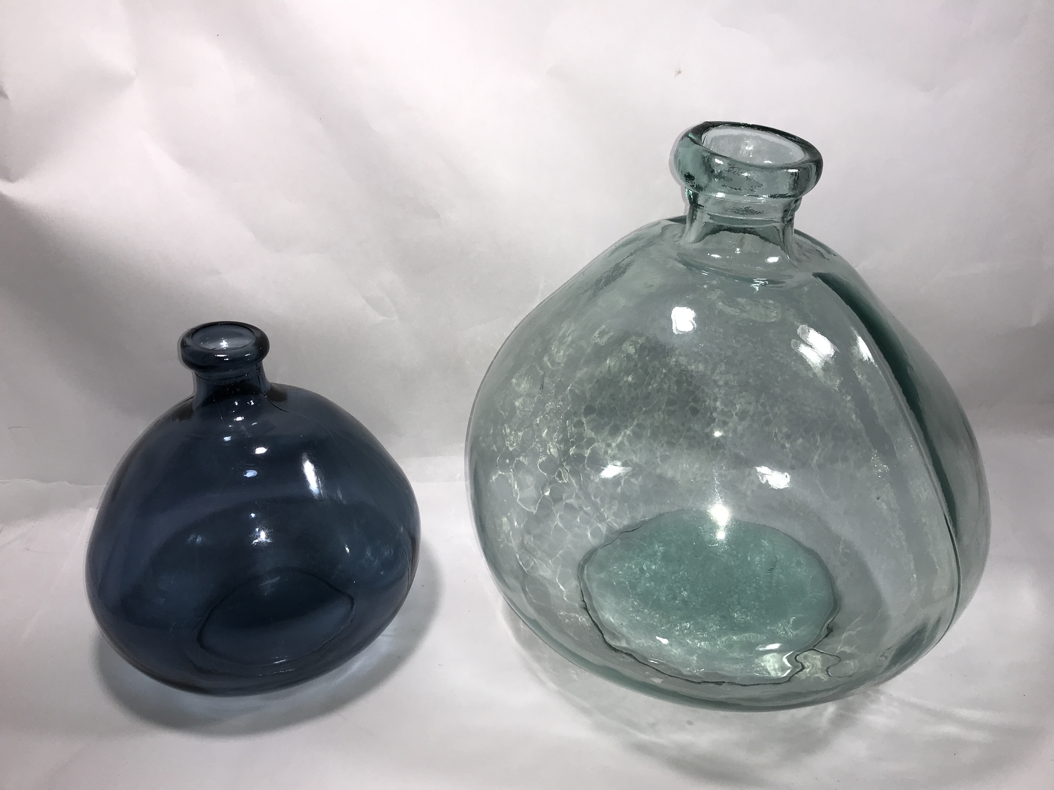 Art Glass Bulbous Vases