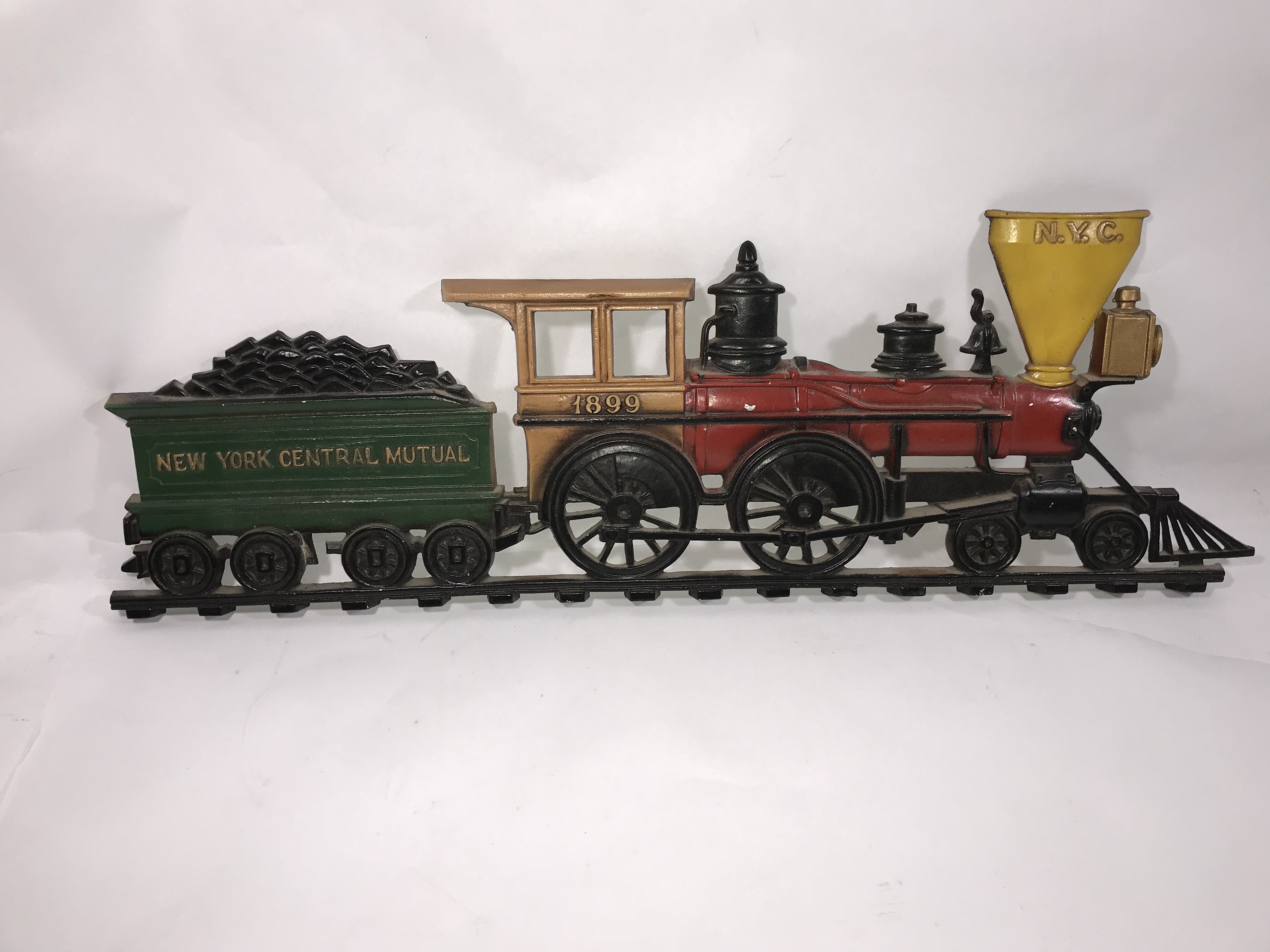 Vintage Cast Aluminum Railroad Wall Plaque