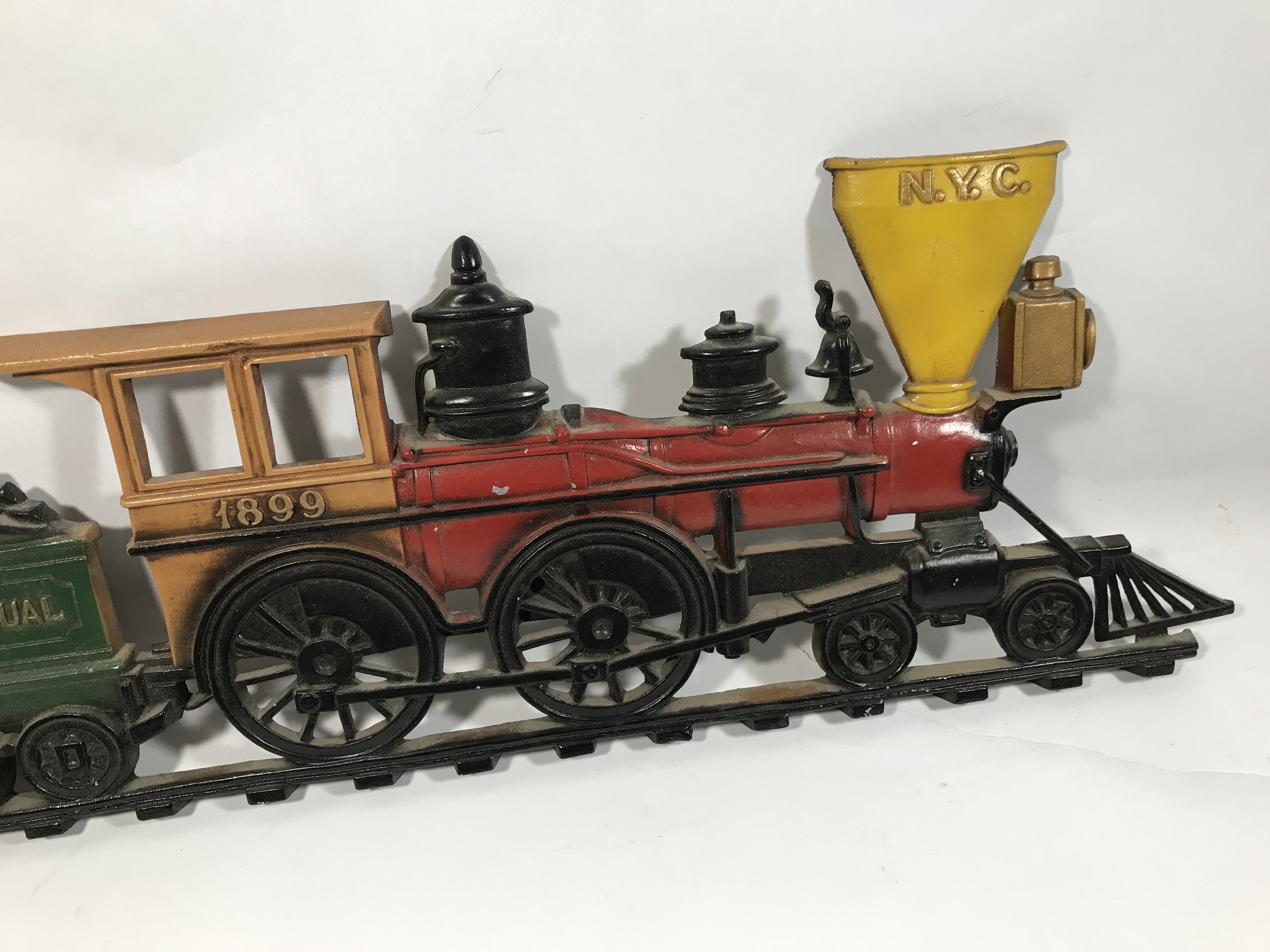 Vintage Cast Aluminum Railroad Wall Plaque