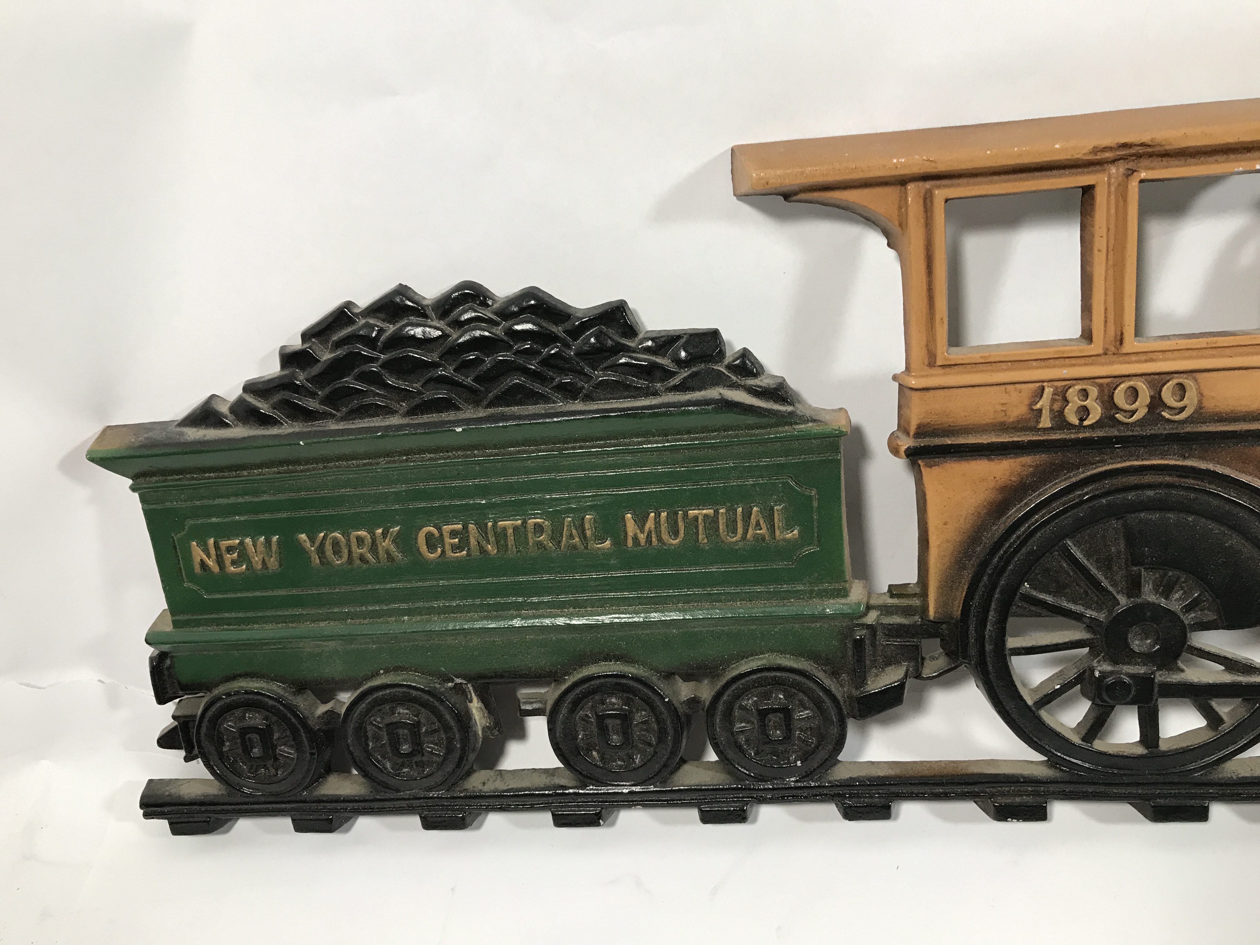 Vintage Cast Aluminum Railroad Wall Plaque