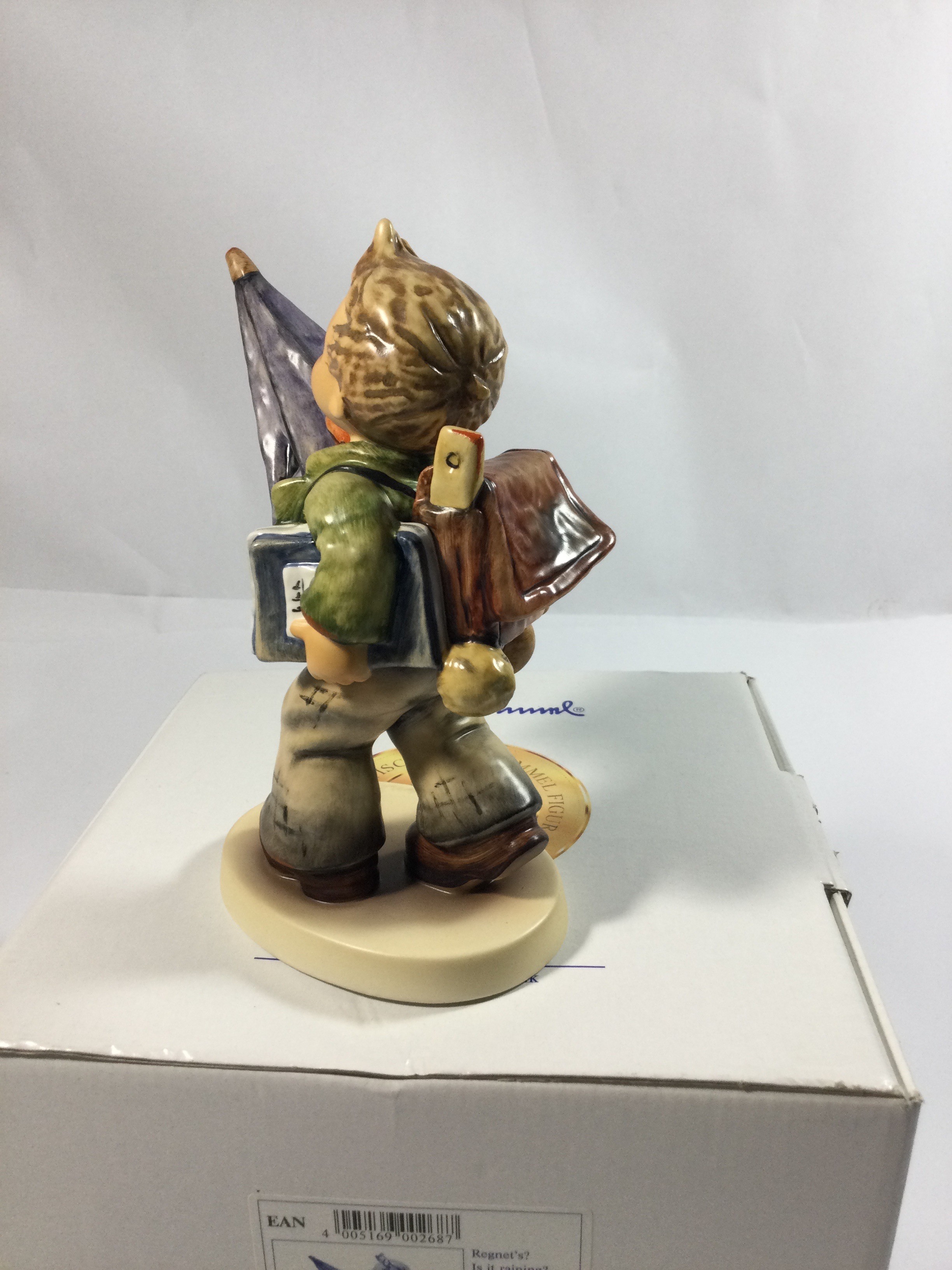 Collectible Hummel Figurine titled Is It Raining