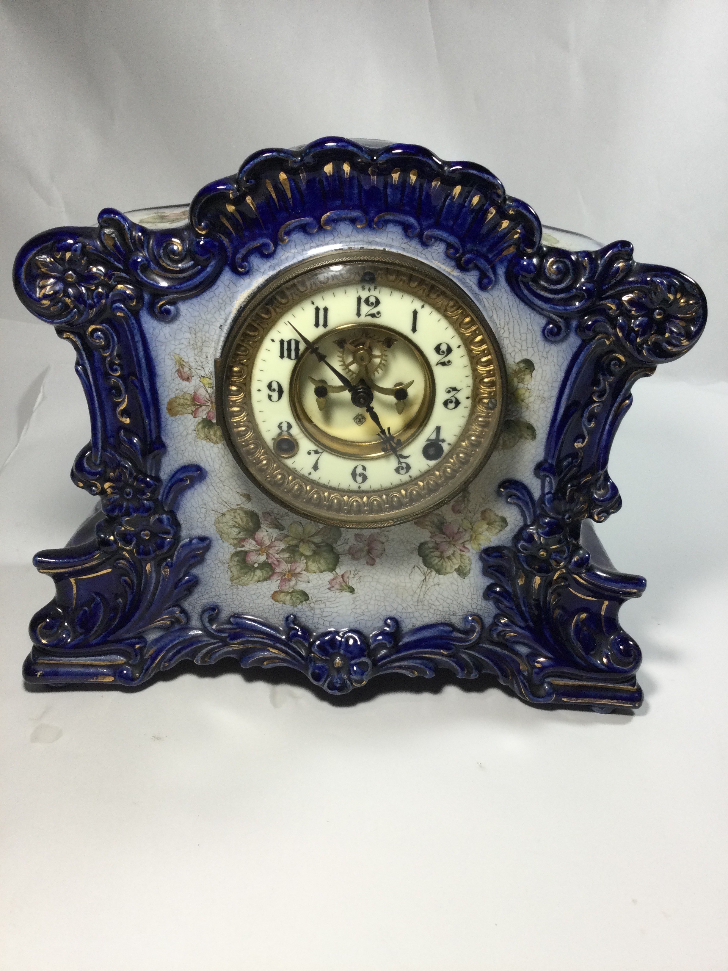 William Gilbert Clock Co Victorian-style Porcelain