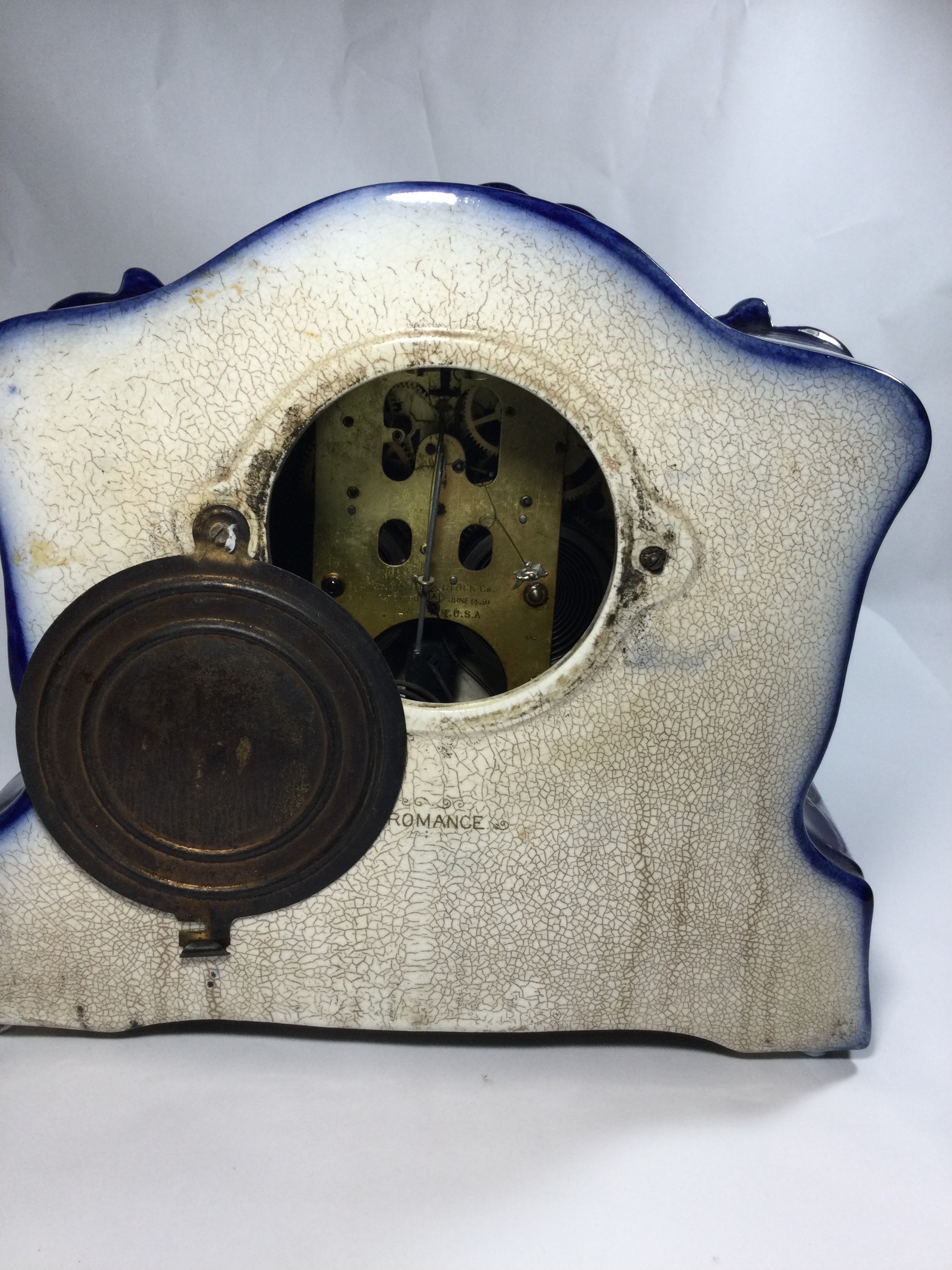 William Gilbert Clock Co Victorian-style Porcelain