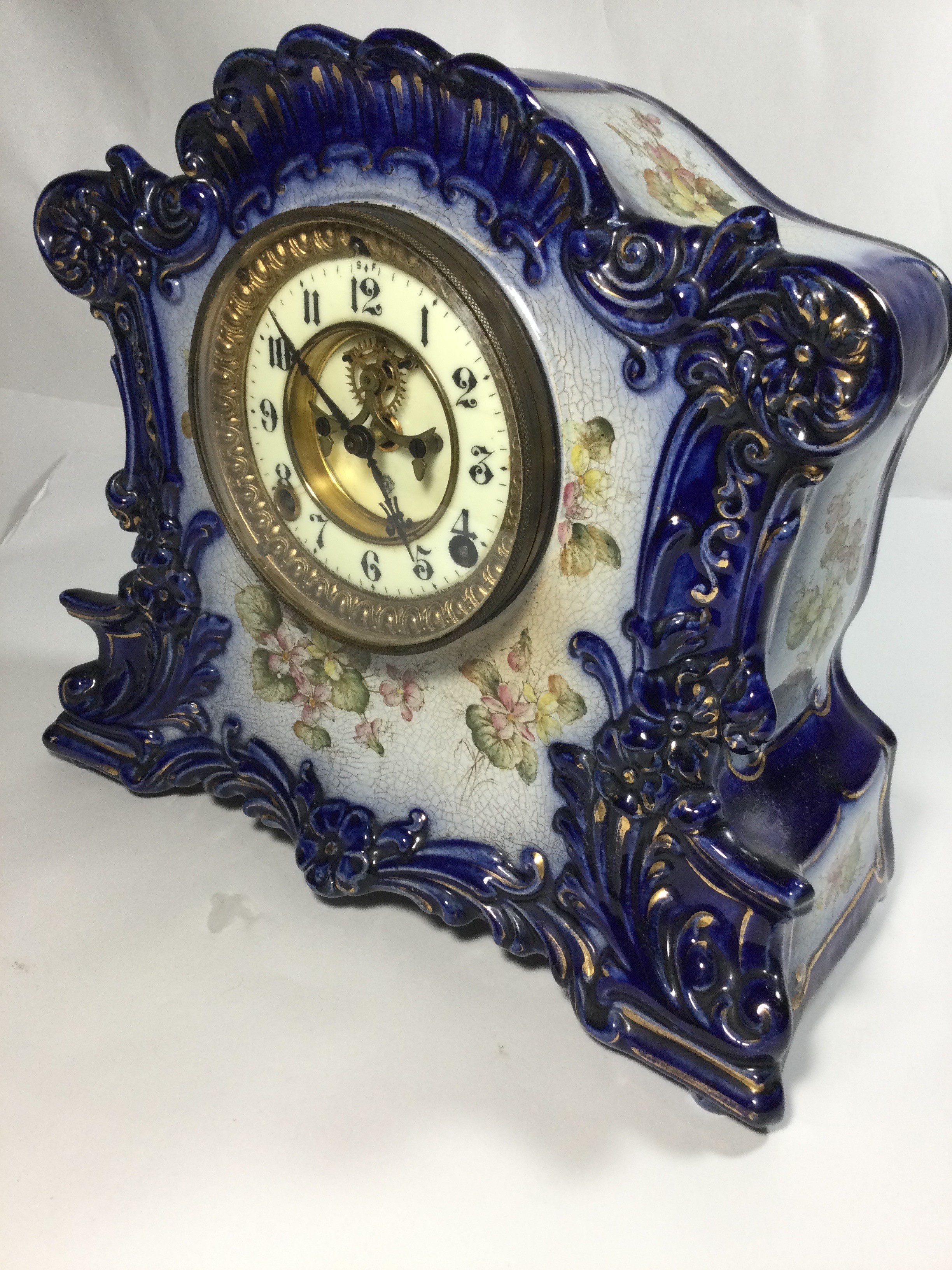 William Gilbert Clock Co Victorian-style Porcelain