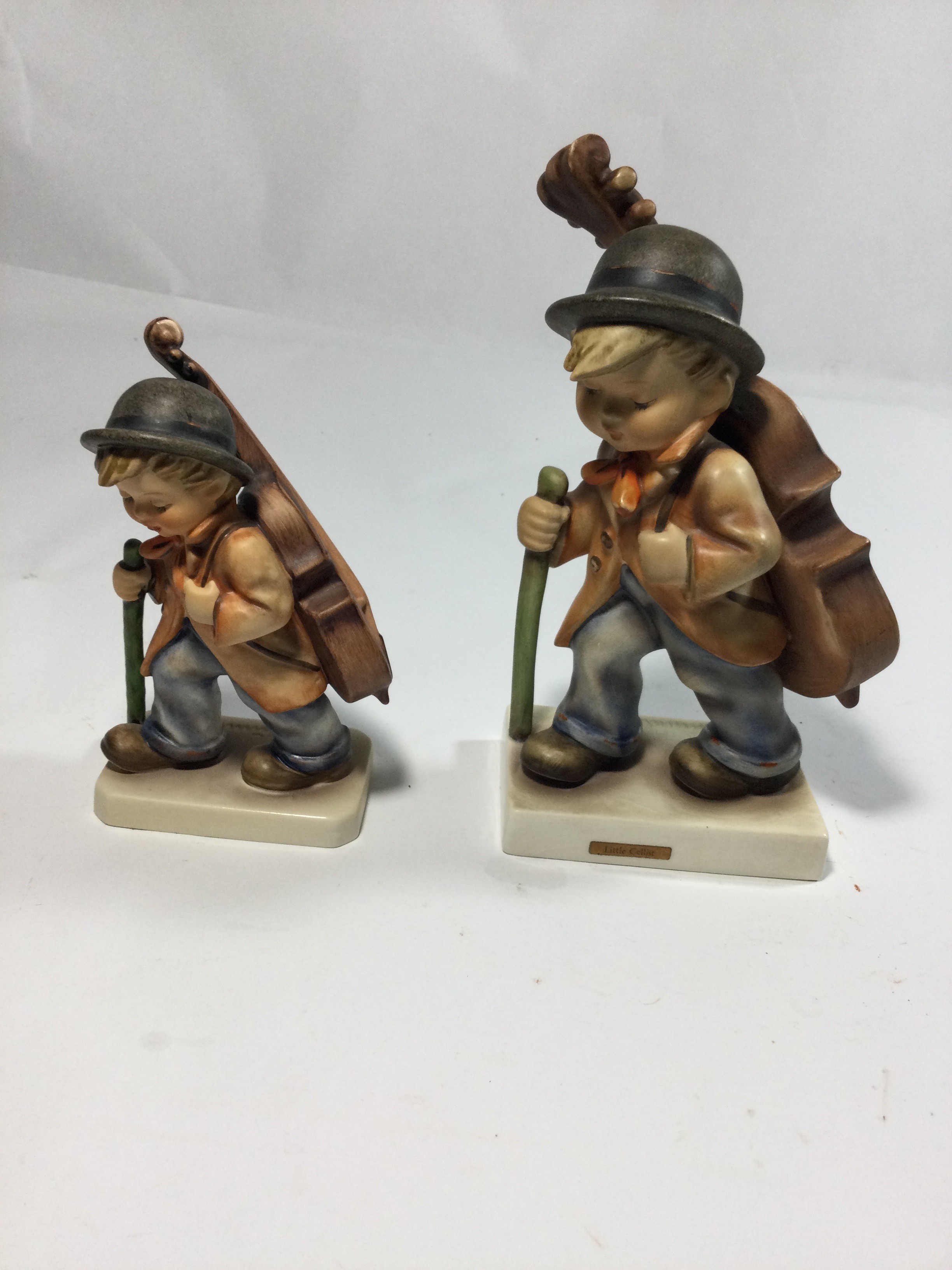 2 Hummel collectible figurines Little Cellist