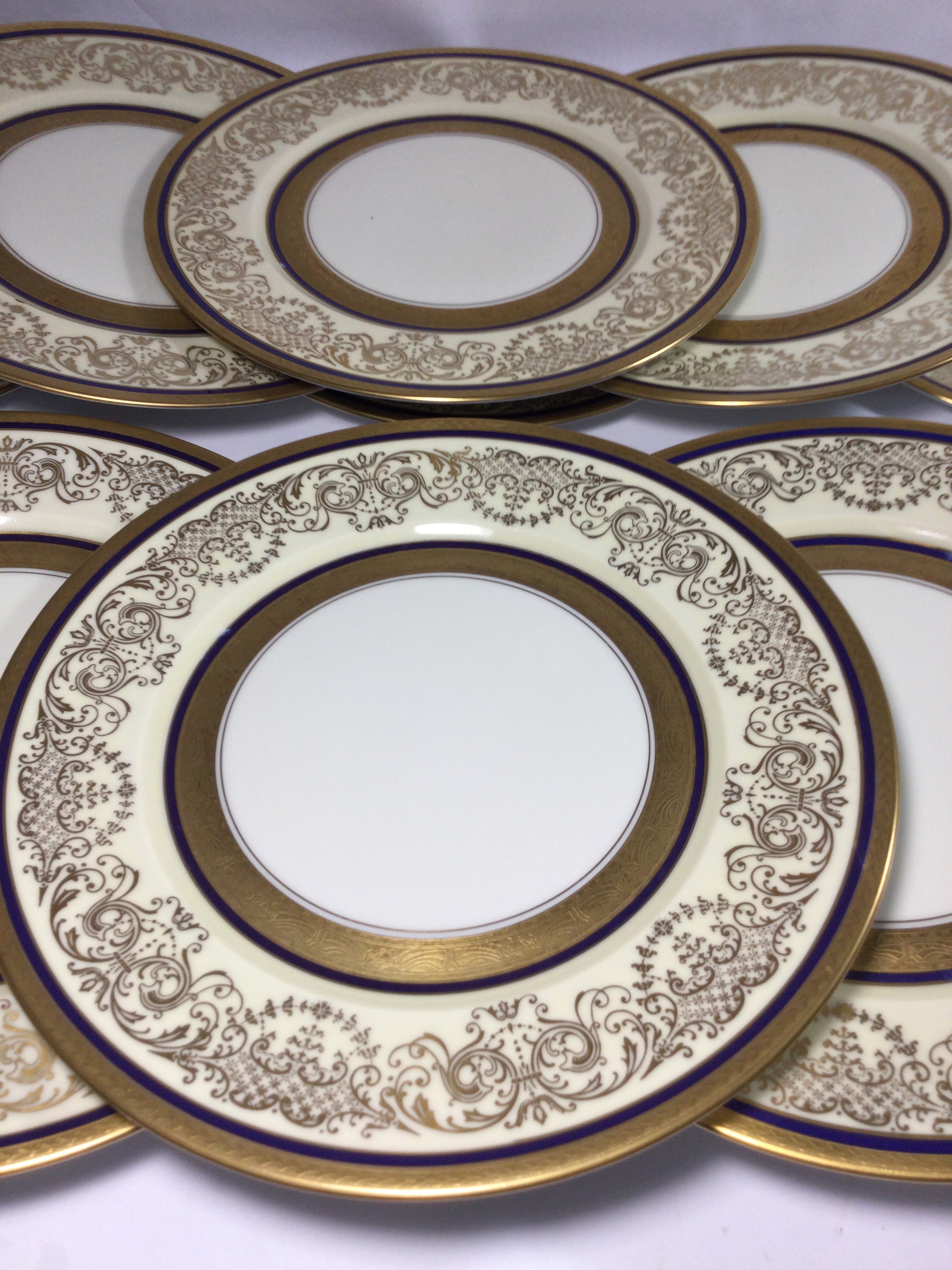 12 Vintage Bohemia Porcelain Plates