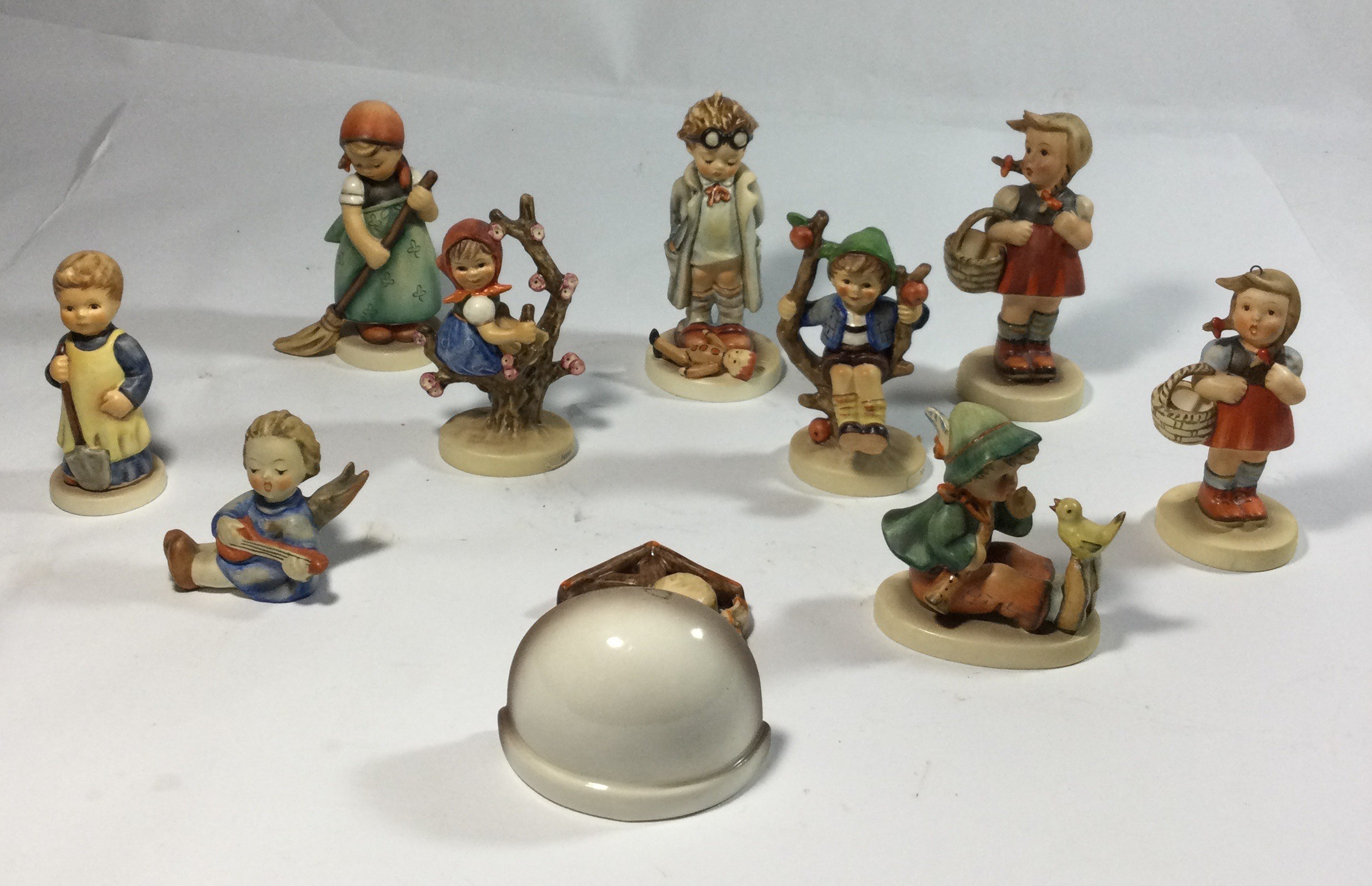 10 collectible Hummel figurines