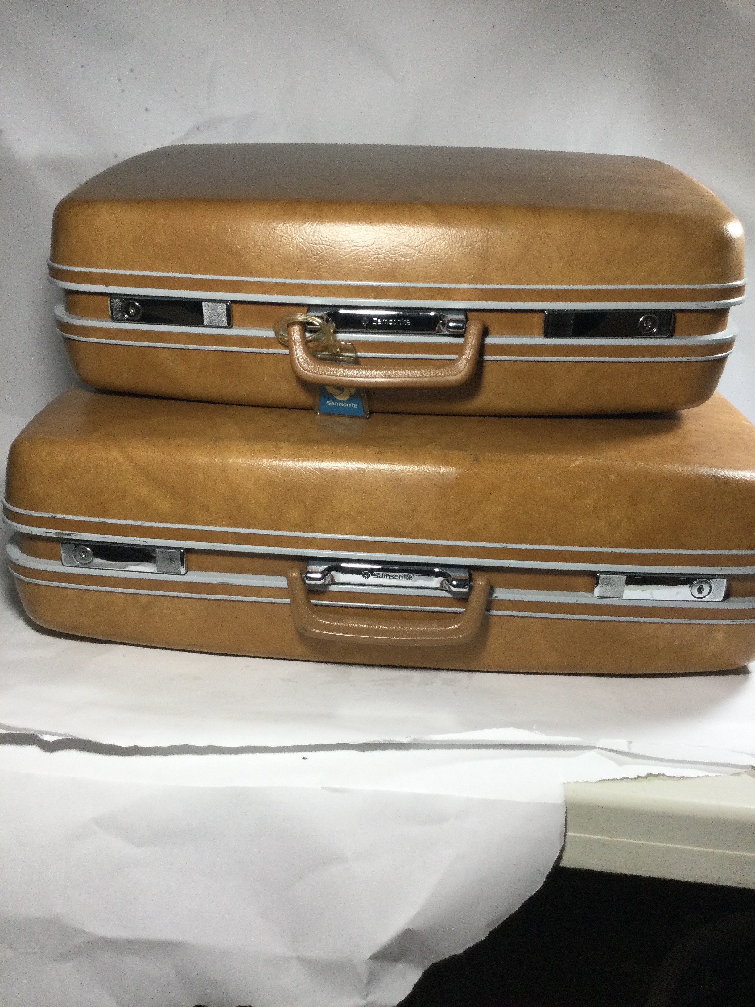 Vintage Samsonite profile hard side luggage