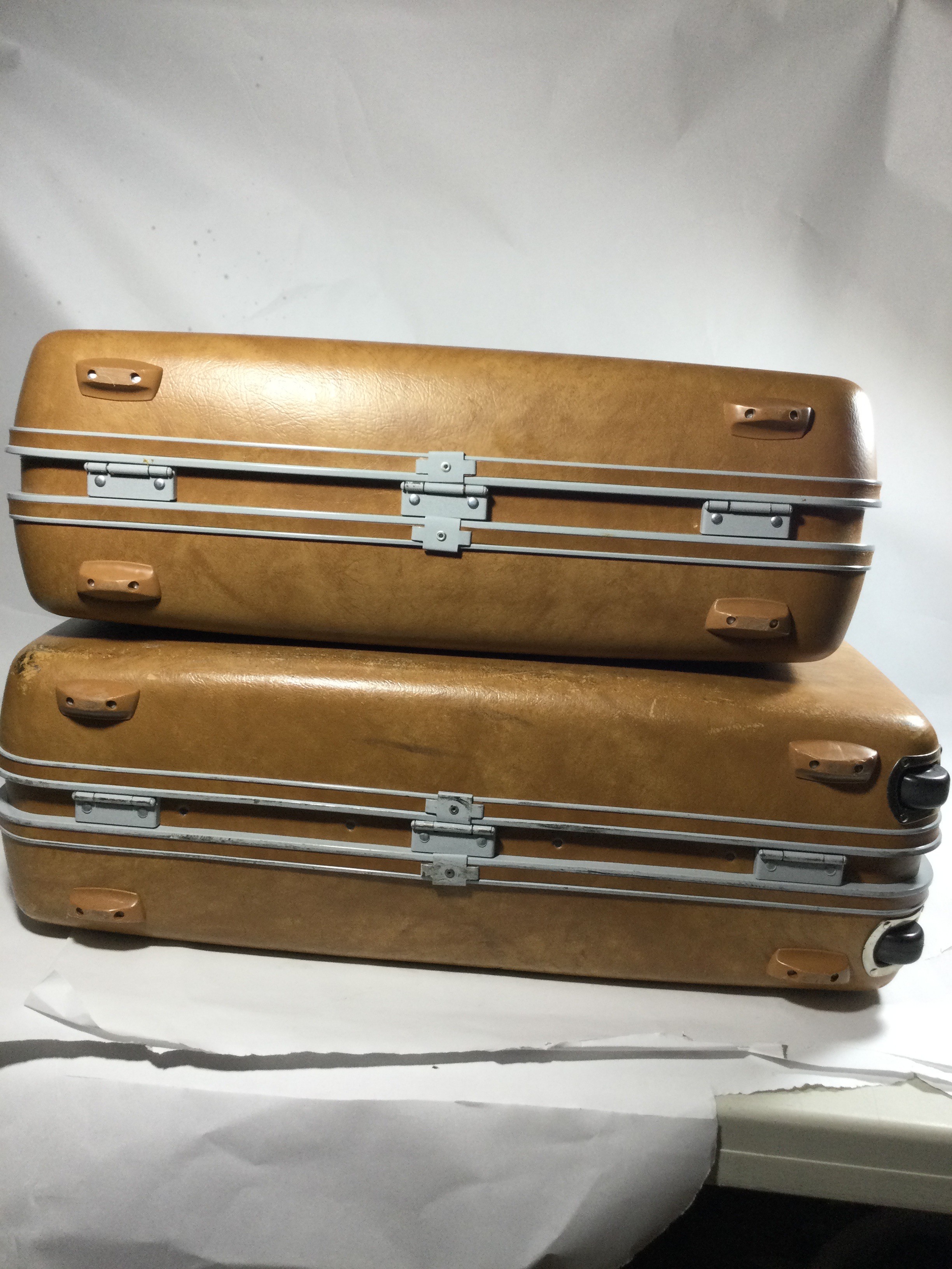 Vintage Samsonite profile hard side luggage