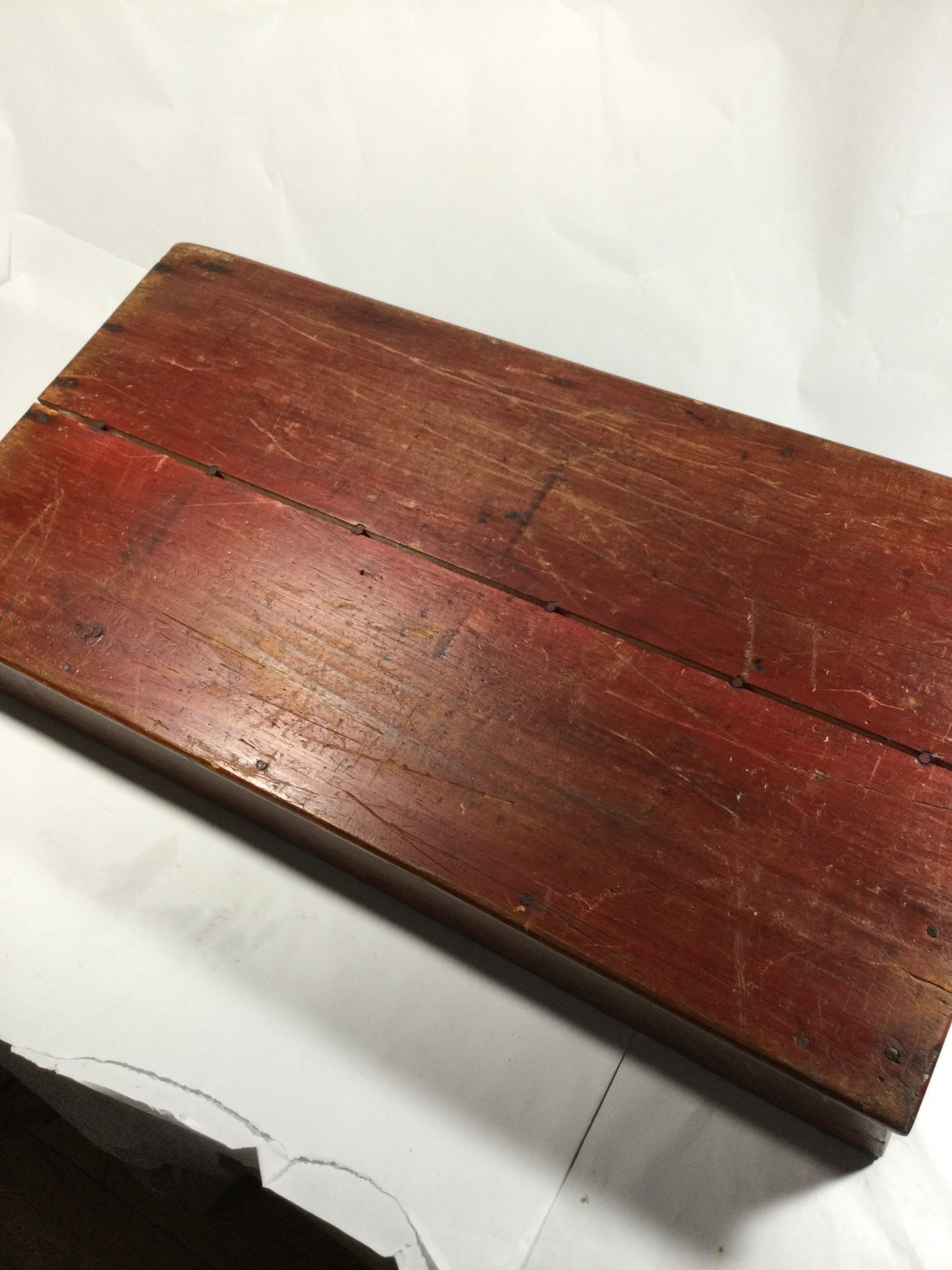 Vintage Wooden Primitive Cutlery Tray