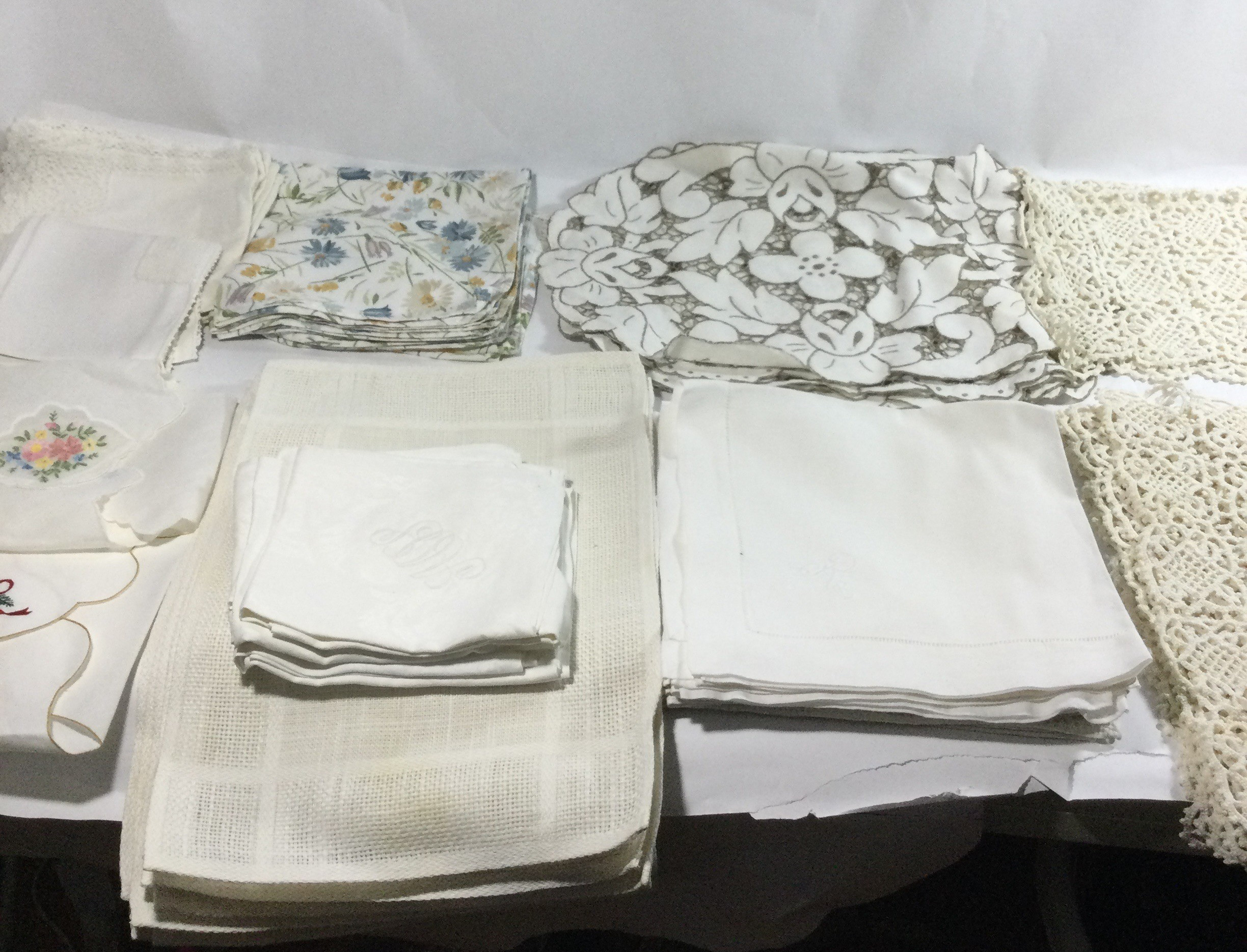 Collection of dinner placemats ,dinner linen