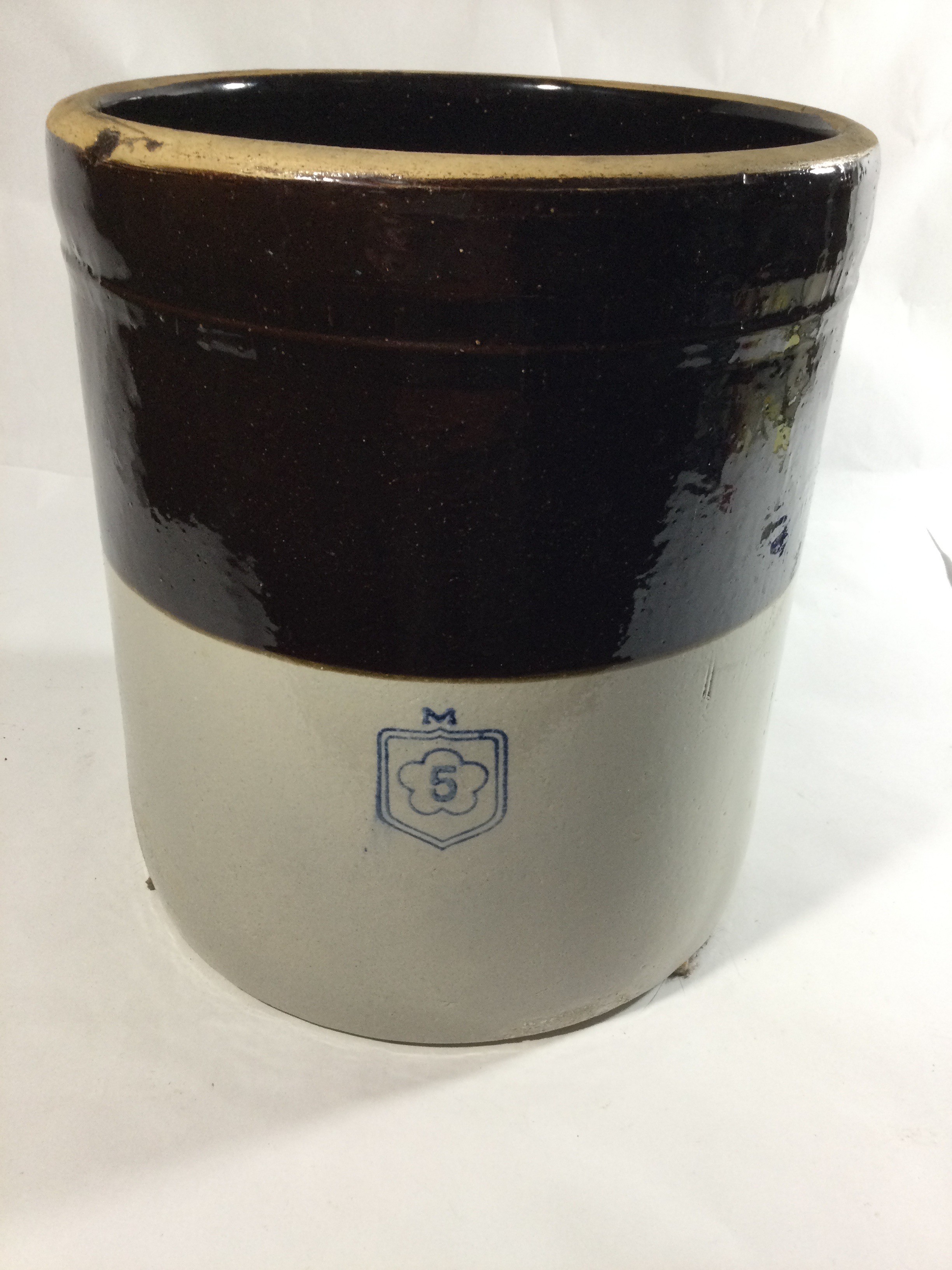 Nelson McCoy 5 Gallon Stoneware Crock