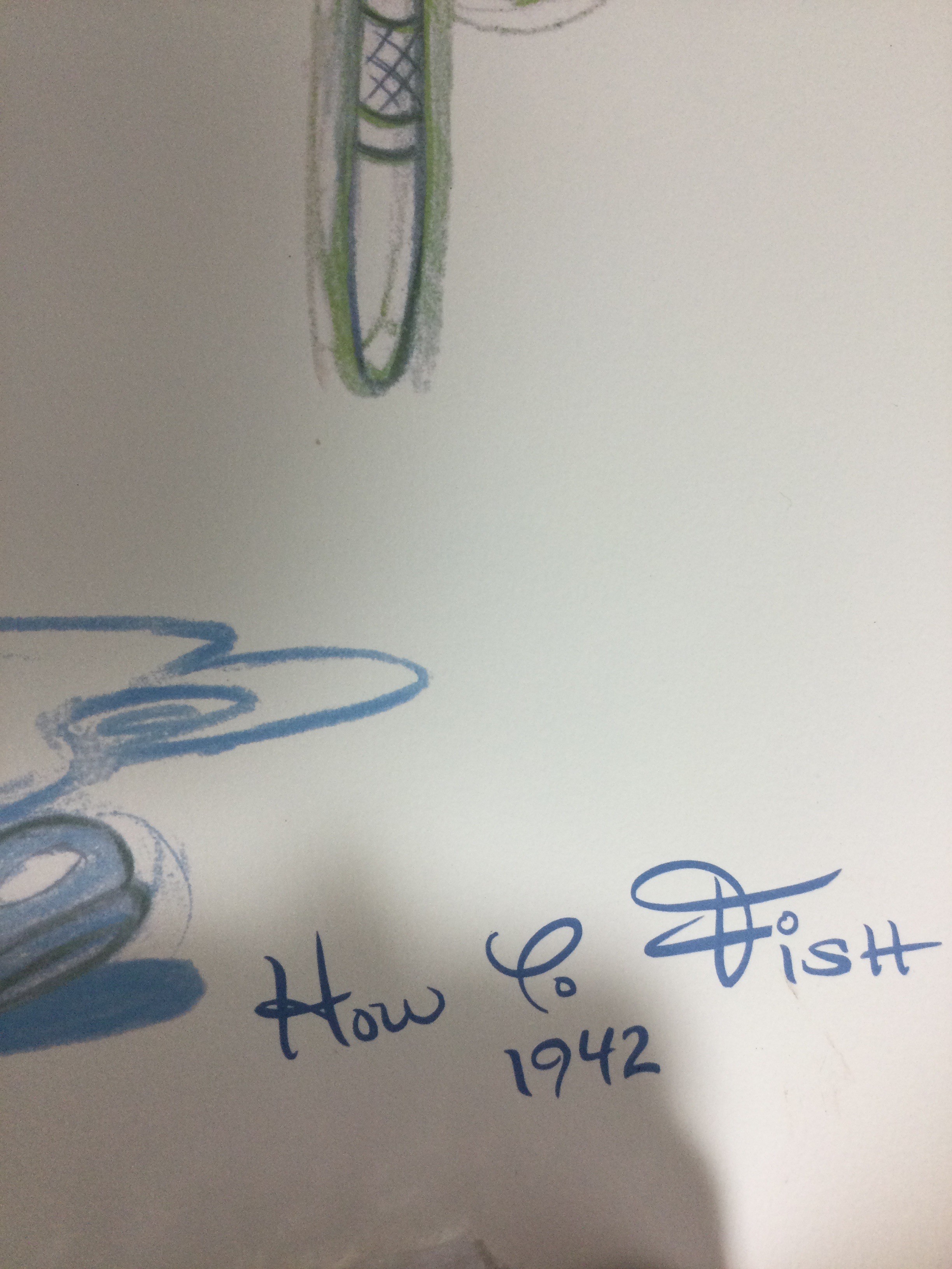 3 drawn pictures of Walt Disney characters