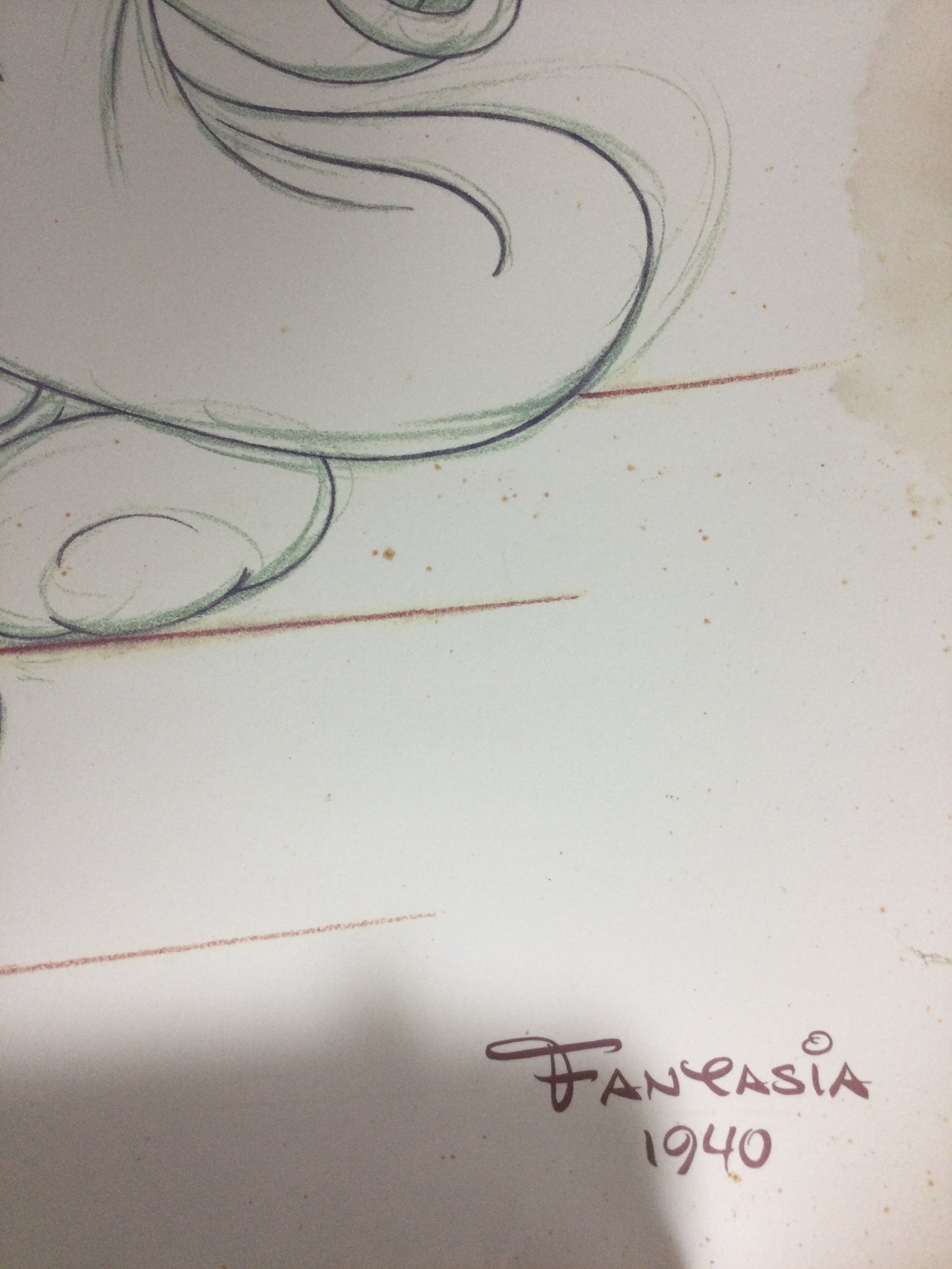 3 drawn pictures of Walt Disney characters