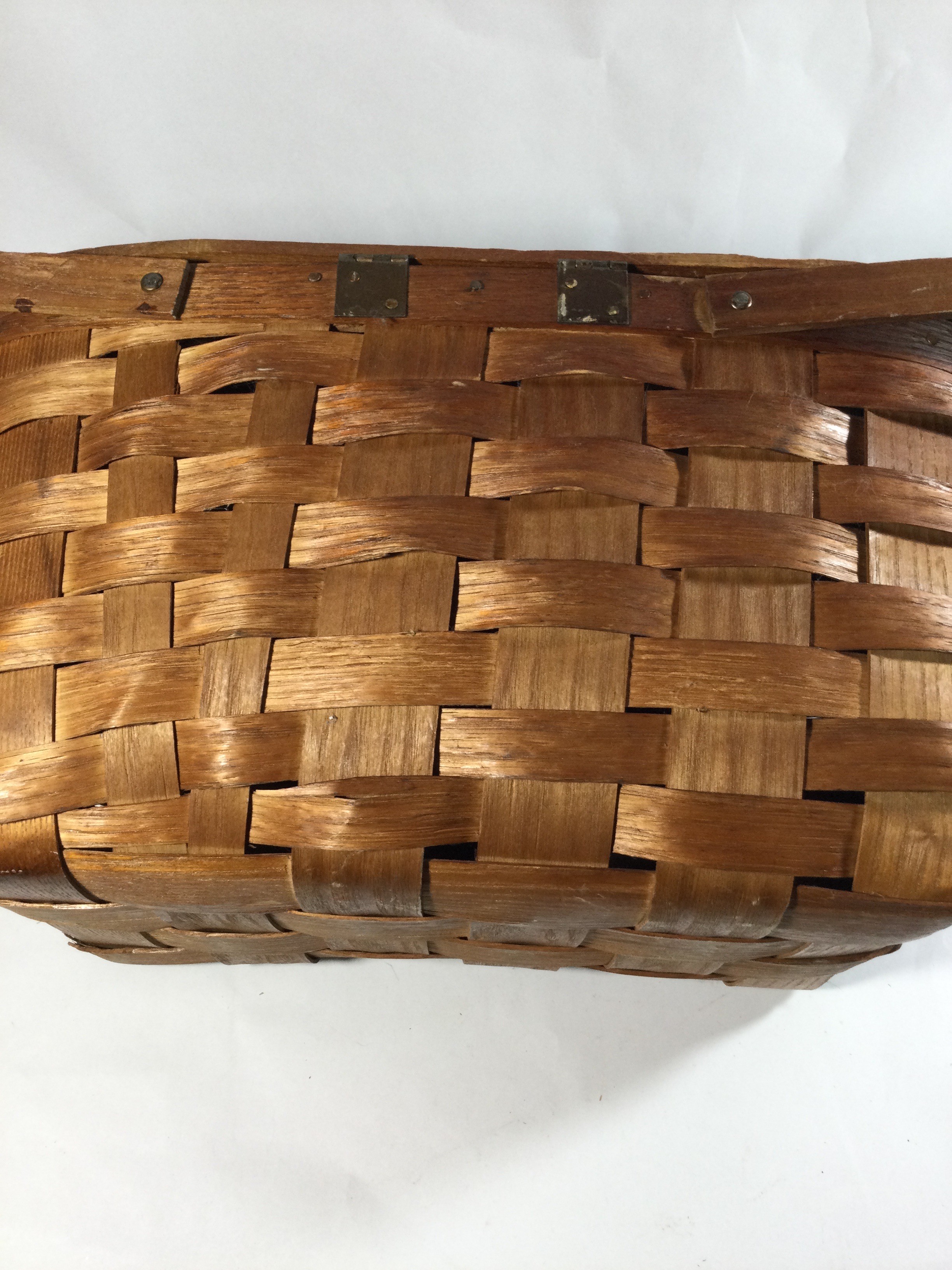 Vintage Woven Picnic Basket