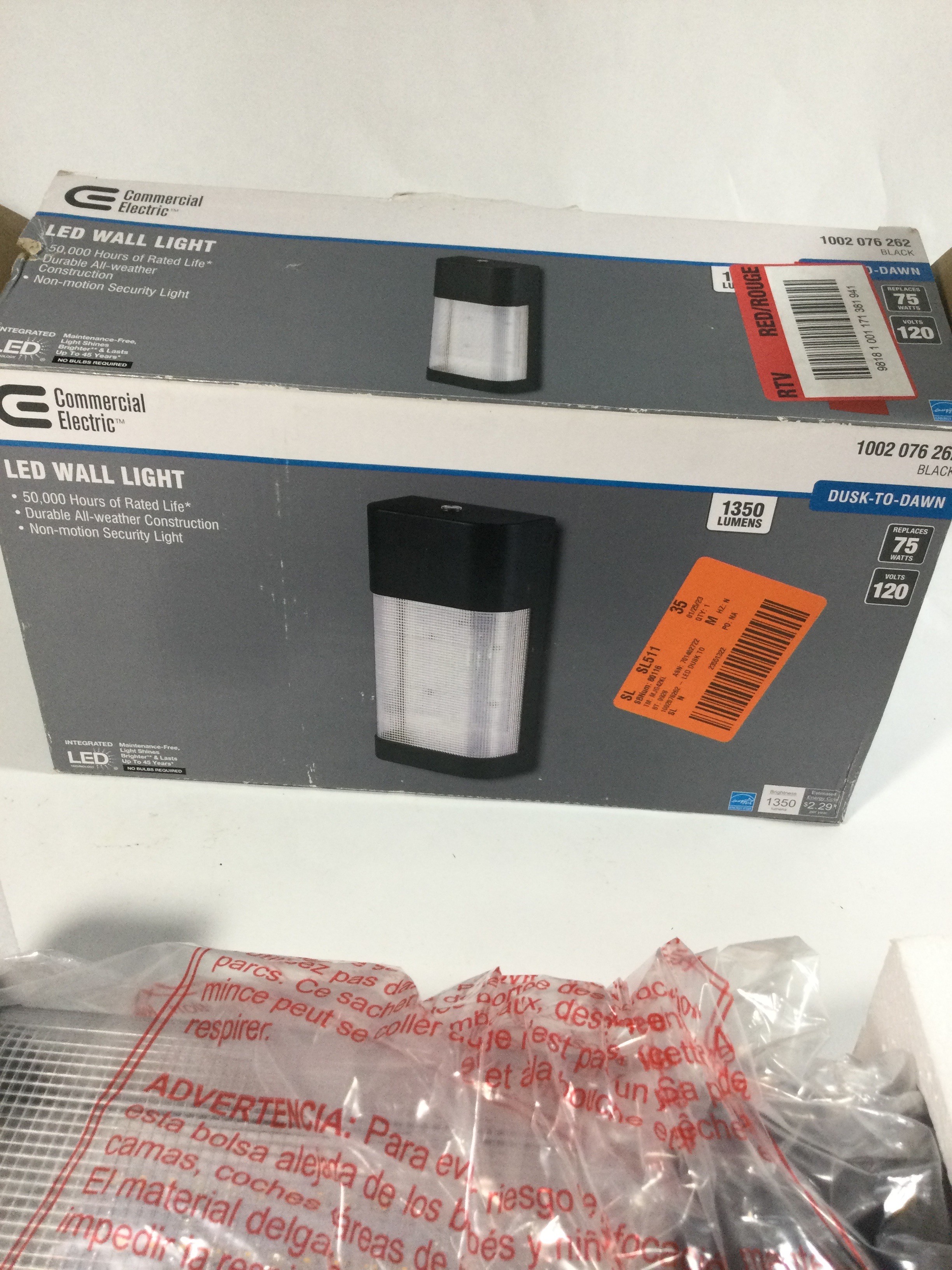 Commercial electric LED wall light ,all weather