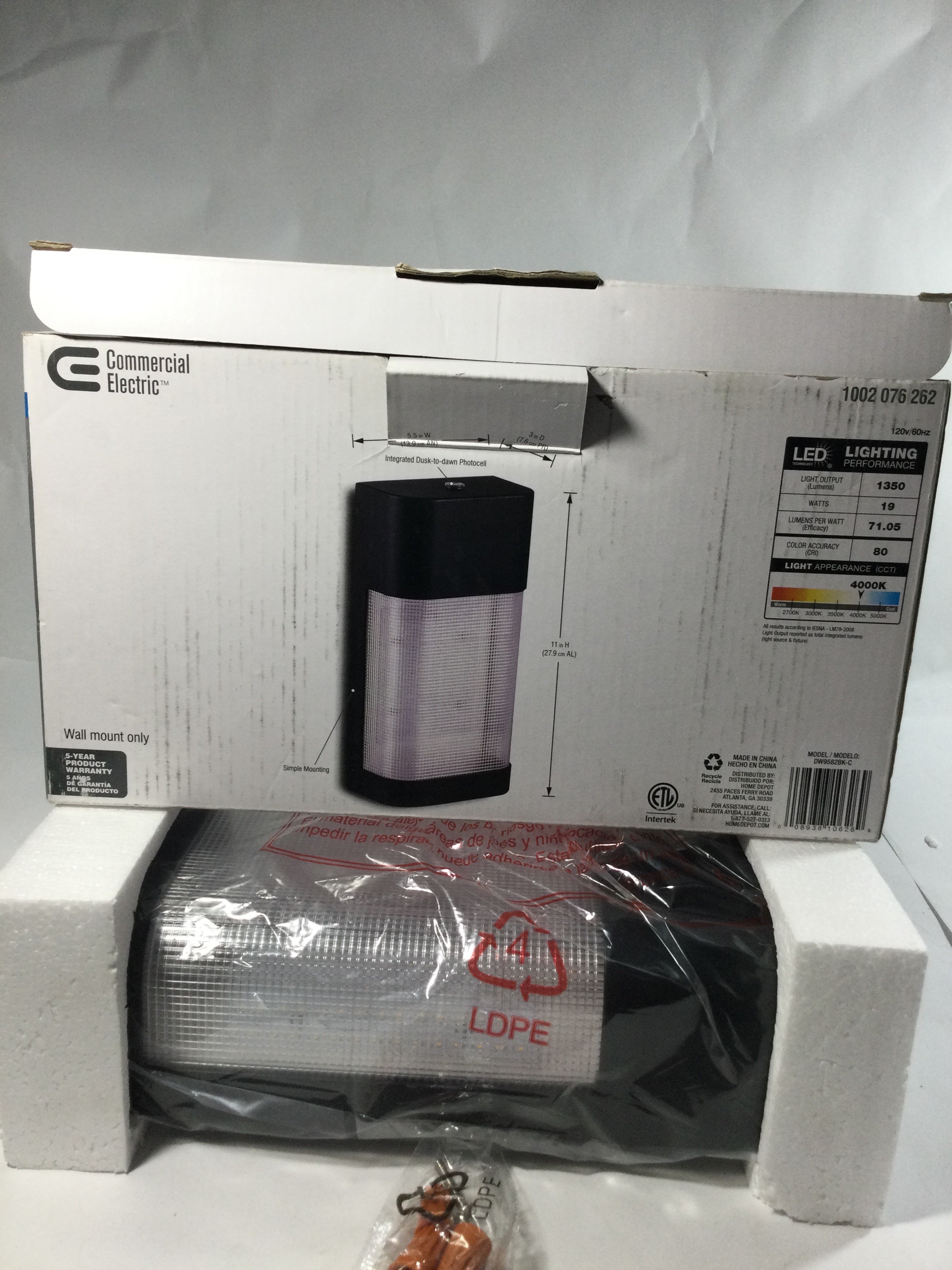 Commercial electric LED wall light ,all weather