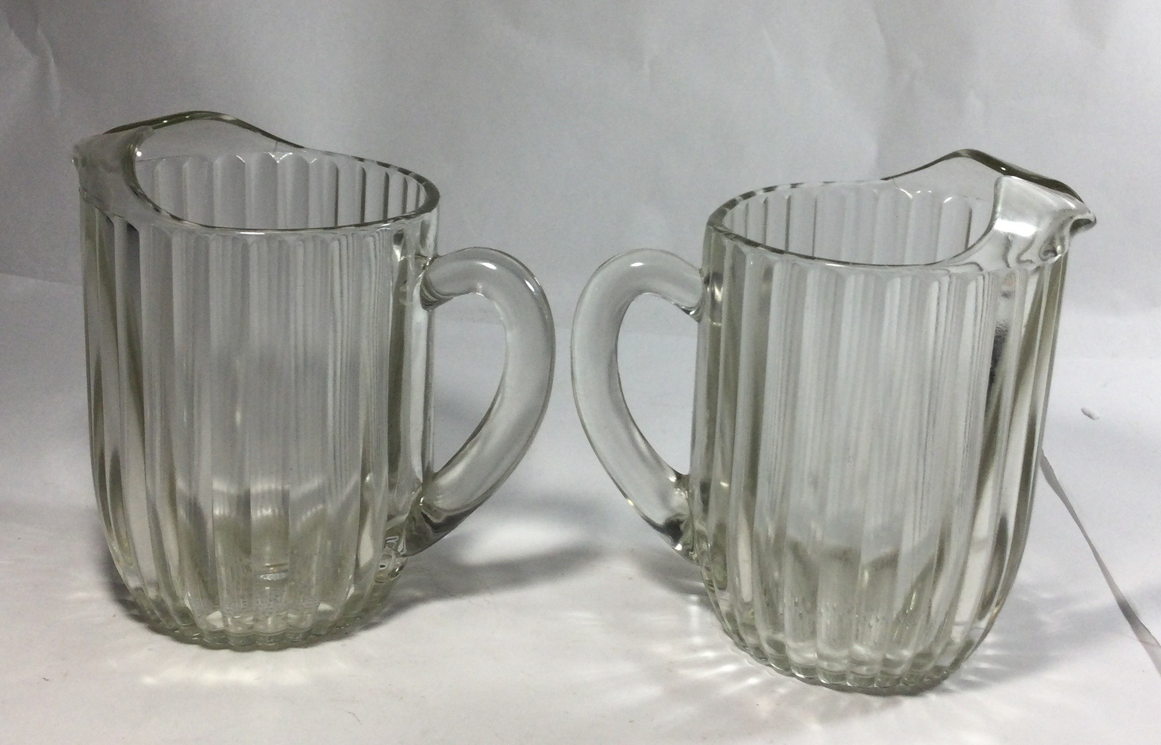 Vintage Glass Beverage (Beer) Pitchers (2)