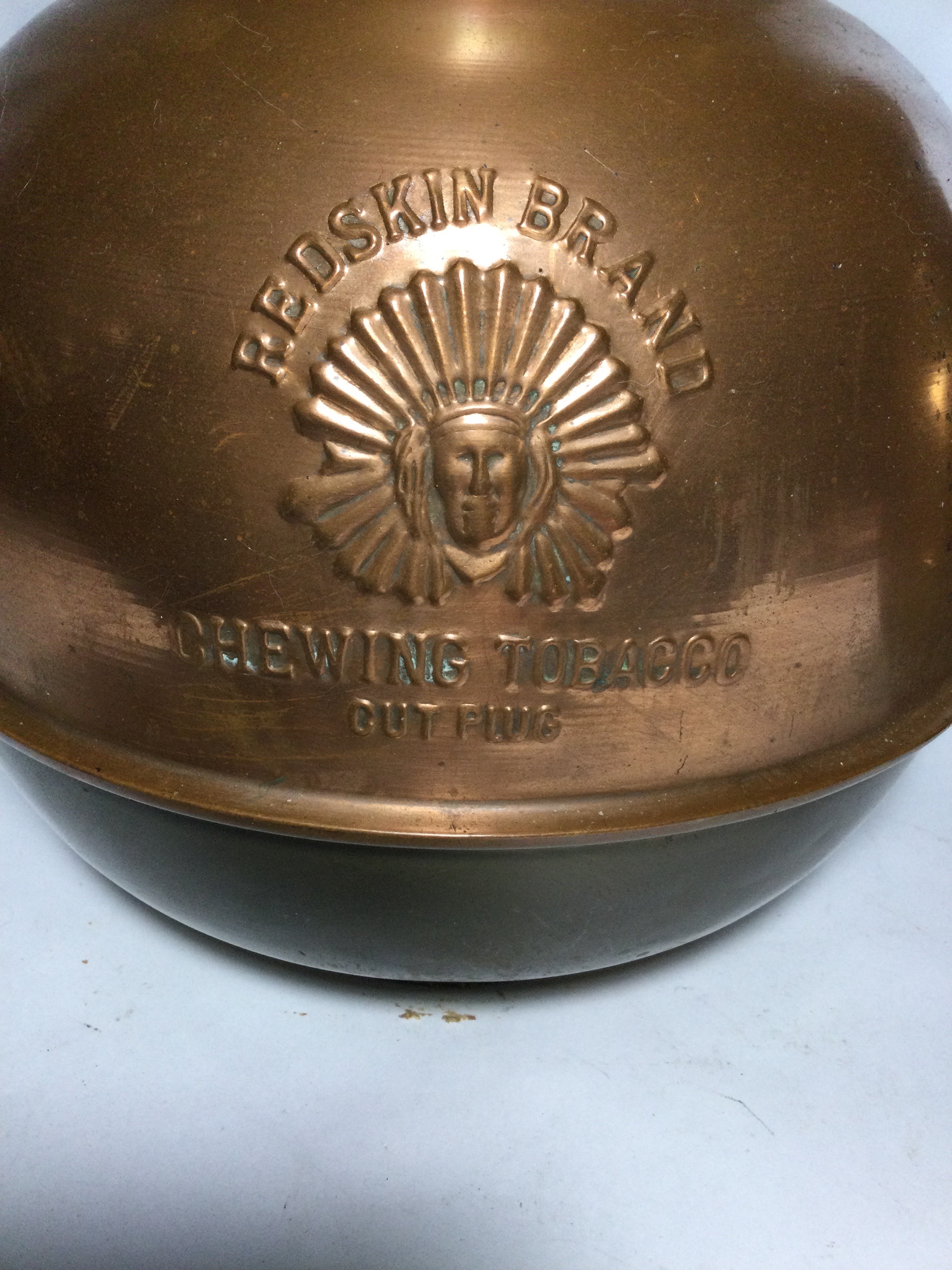 Vintage Spittoons Redskin Brand Chewing Tobacco