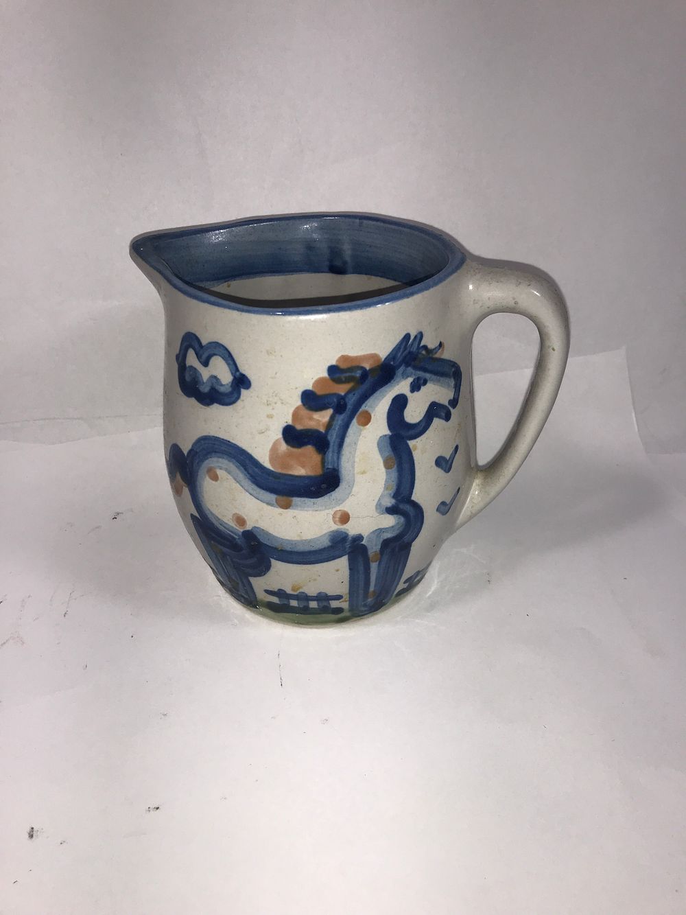 Lot 273: MA Handley Hand Painted Pottery Pitcher