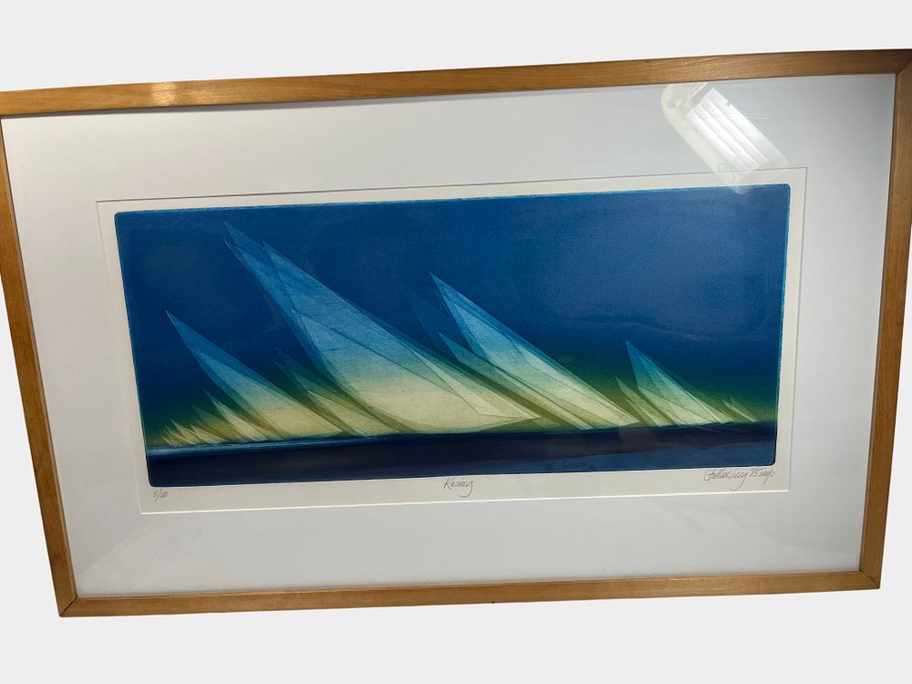 Lot 402: Donald Stoltenberg Racing Color Etching & Aquatint