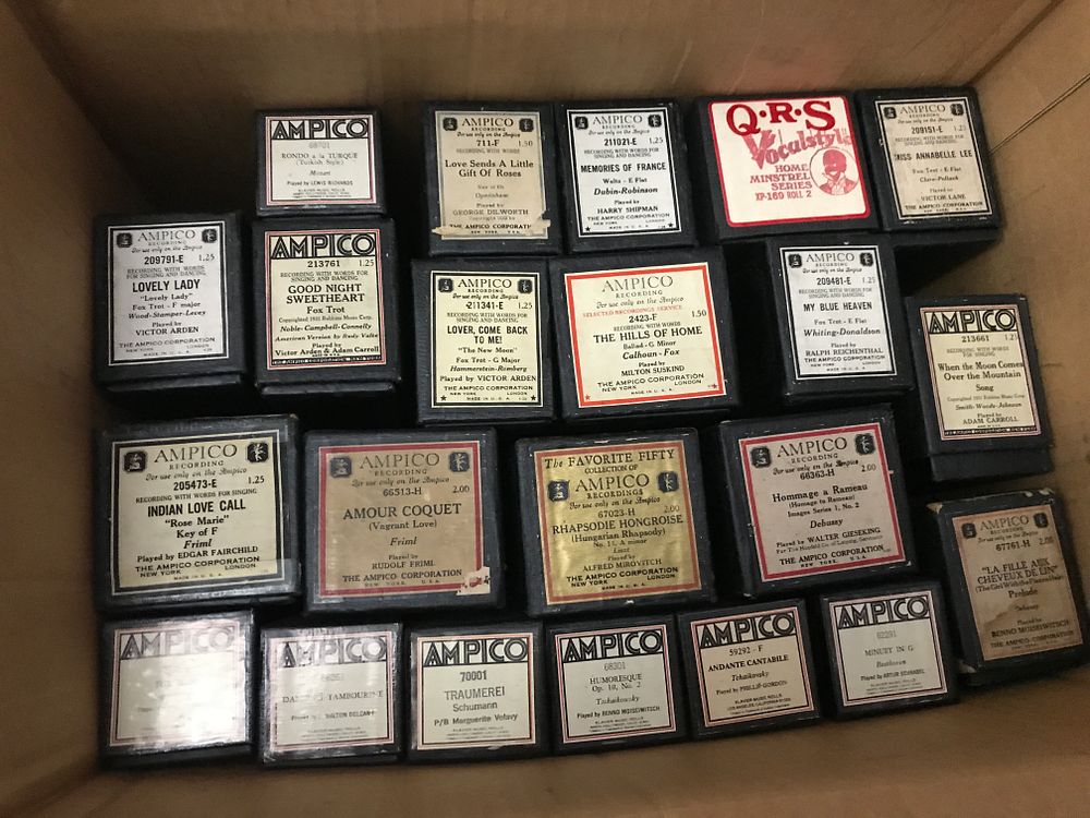 Lot 287: Vintage Player Piano Scrolls