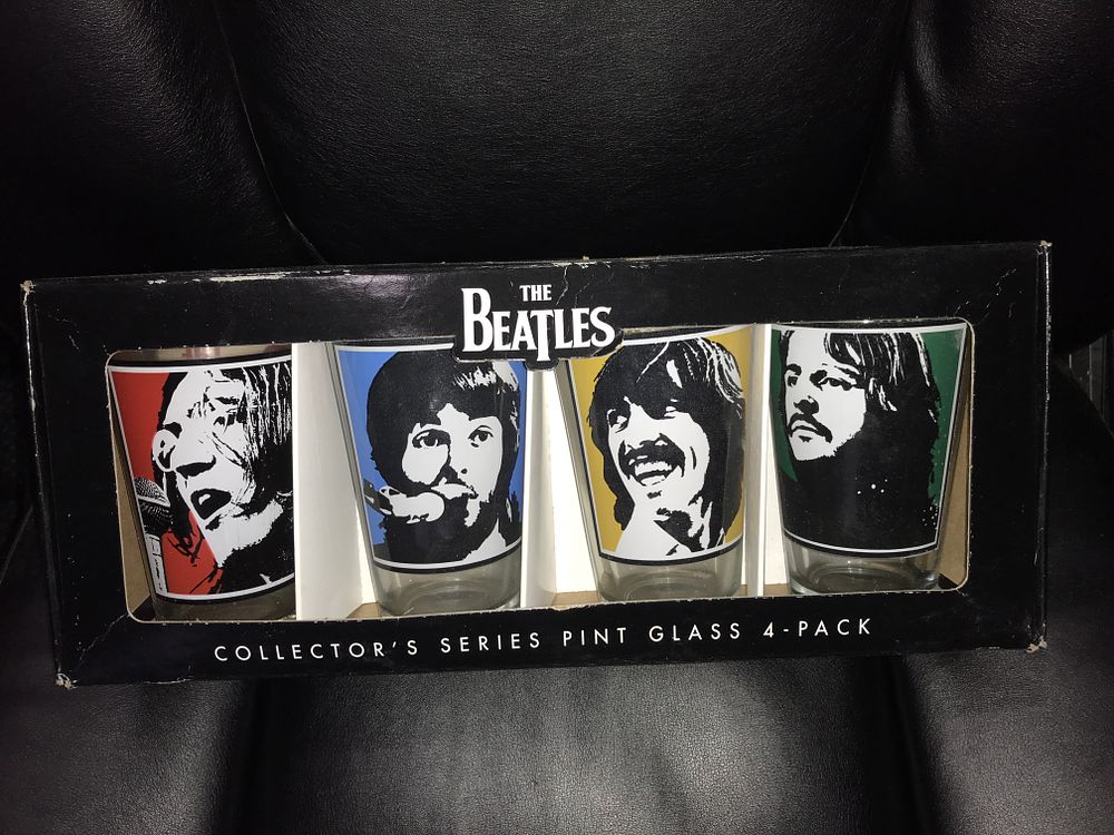 Lot 508: The Beatles Pint Glass 4 Pack