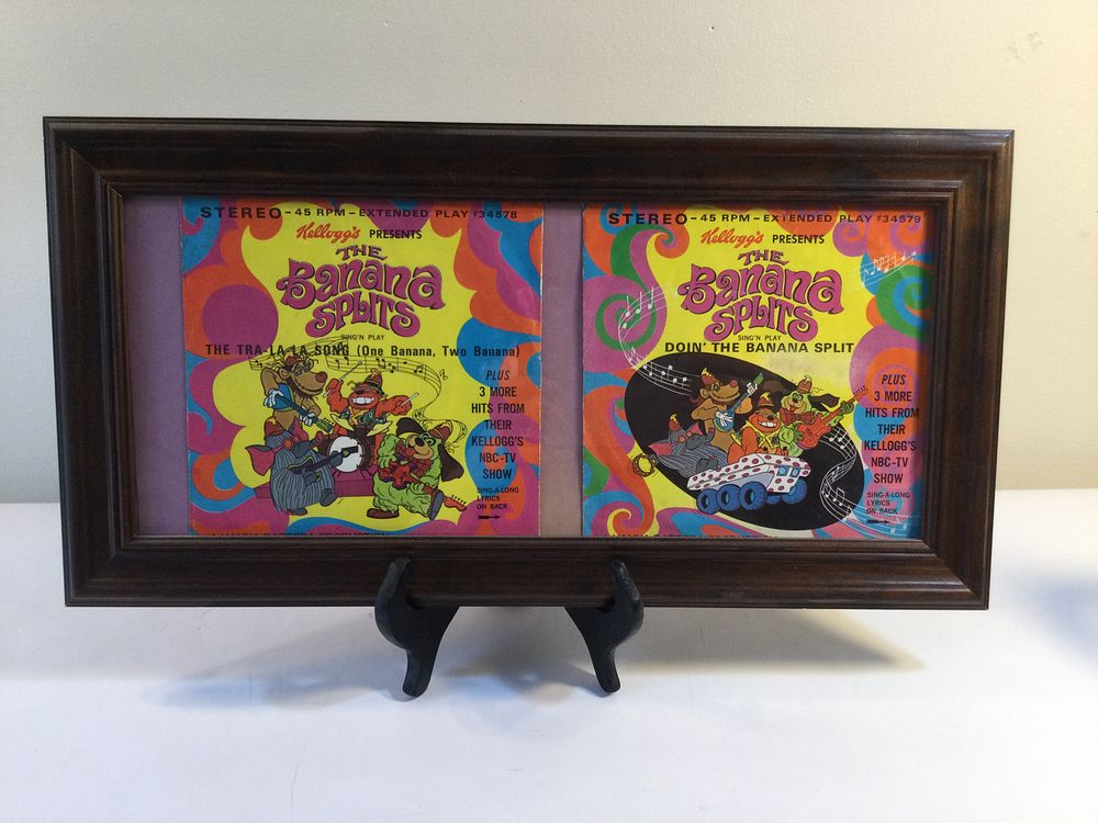 Lot 519: Framed The Banana Splits Kellogg's Promotional 45