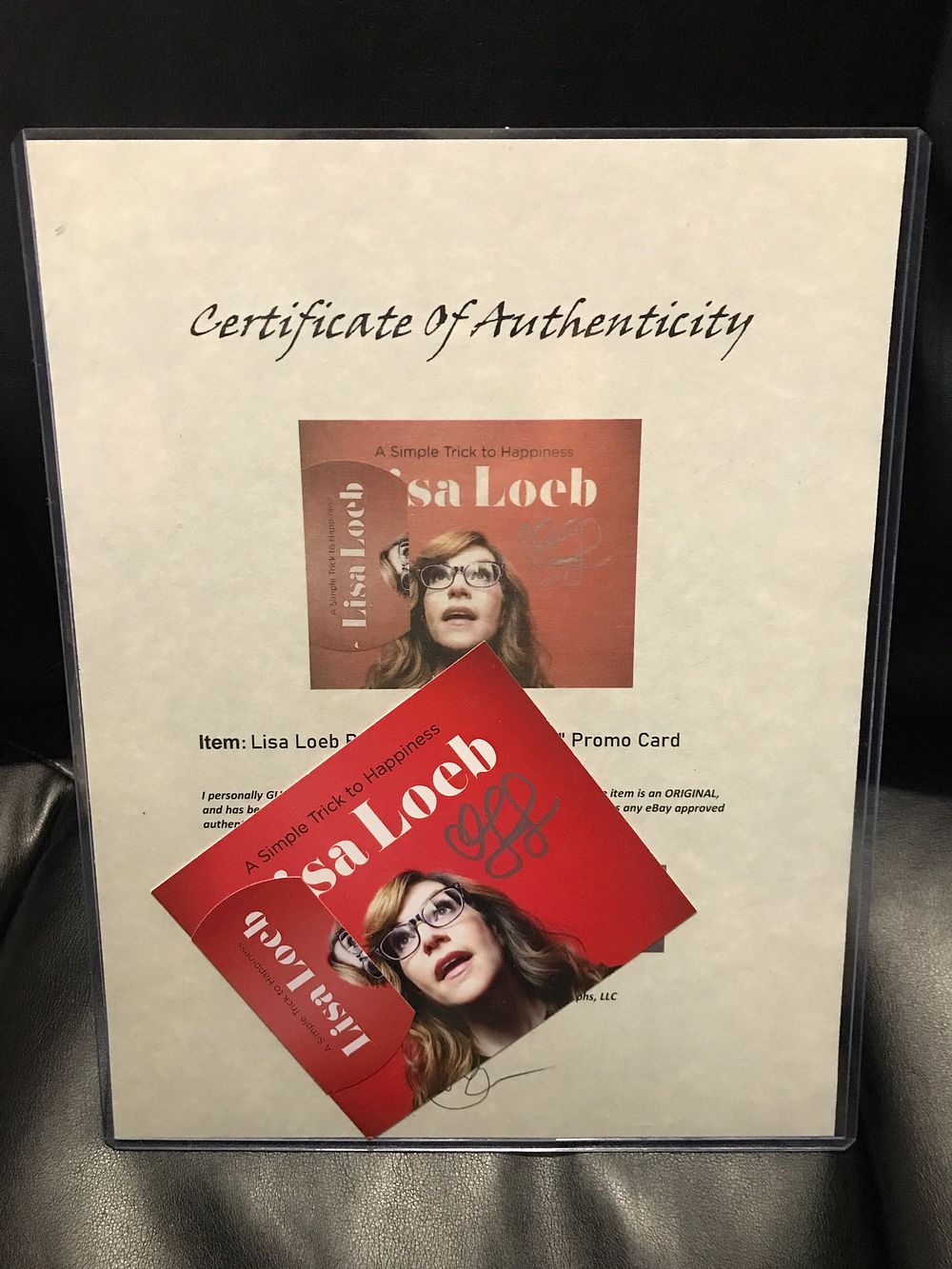 Lot 525: Lisa Loeb Autographed A Simple Trick to Happiness