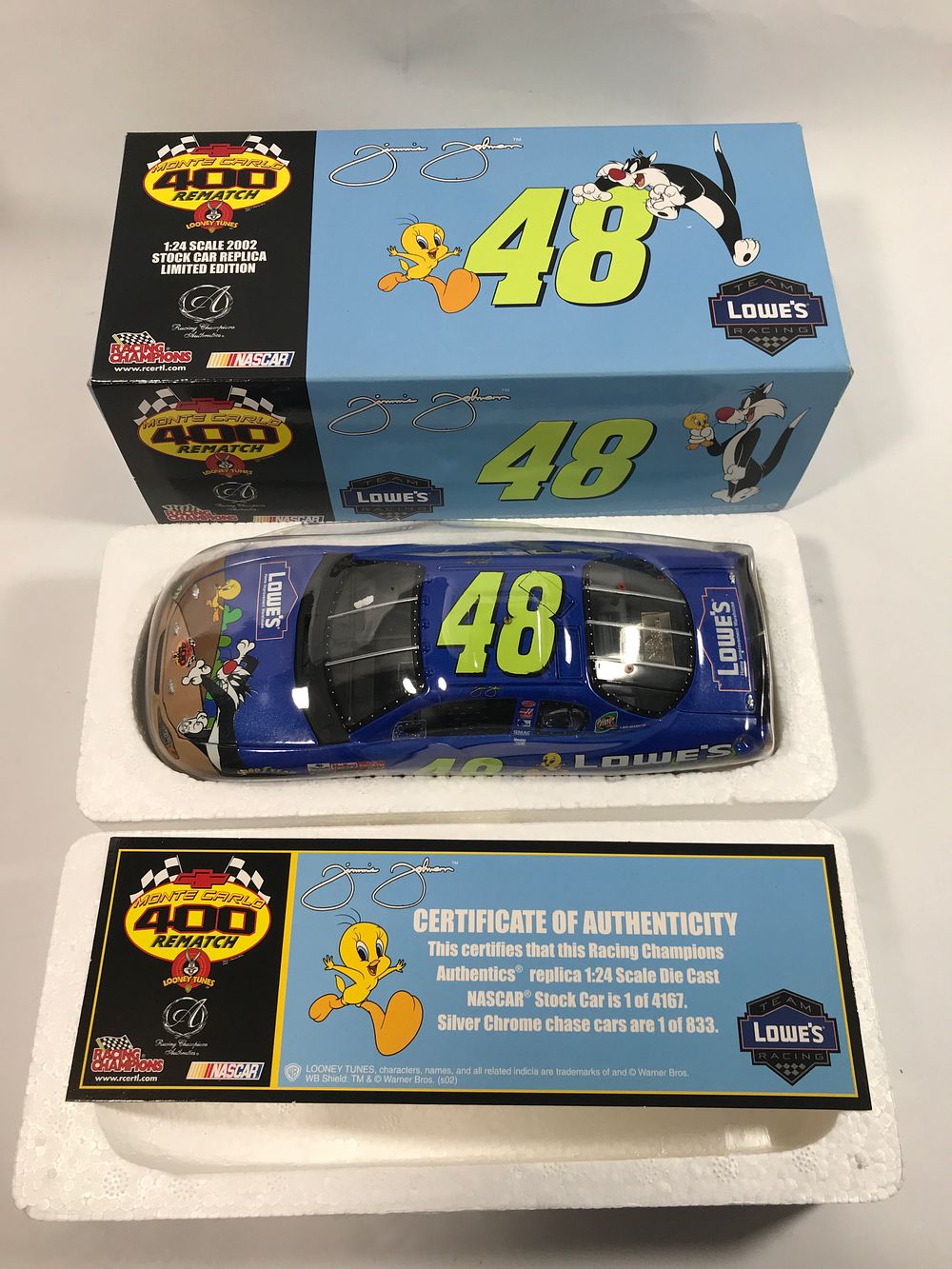 Lot 921: Limited Edition Jimmie Johnson #48 Looney Tunes