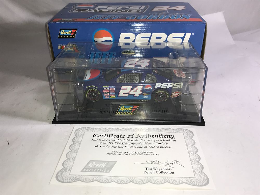 Lot 1046: Jeff Gordon #24 Pepsi Diecast Replica