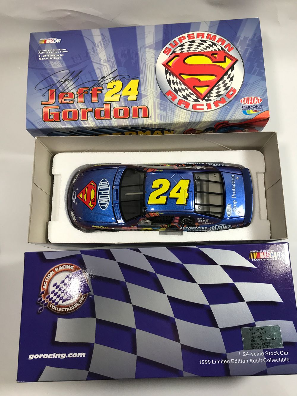 Lot 1064: Jeff Gordon #24 DuPont Superman LE