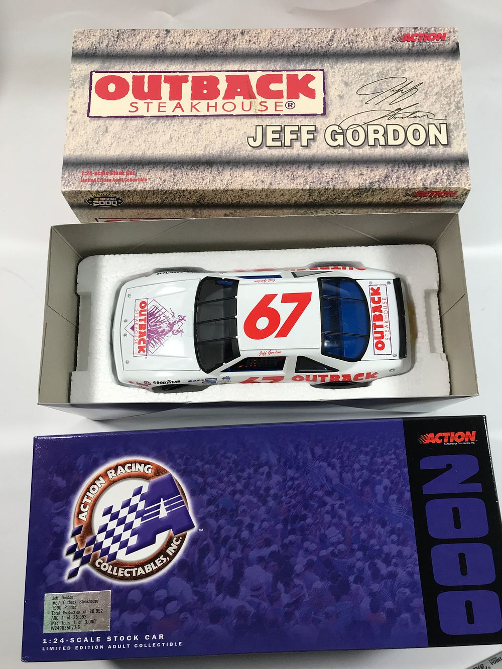Lot 1117: Jeff Gordon #67 Outback Steakhouse Diecast
